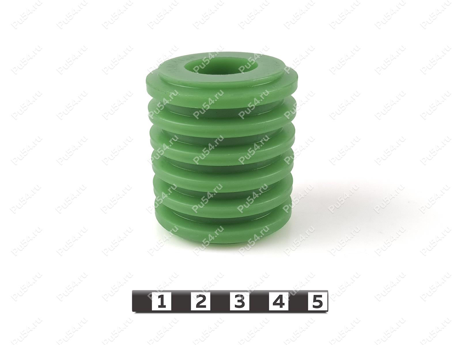 Втулка упругая D53,7 х d25,9 х H60, Product Code 33-01-1496, Polyurethane, PU54/M80/зеленый, Image №1