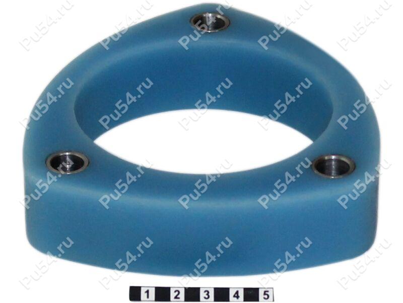 Front shock absorber strut spacer, 30 mm, Product Code 1-12-1633, Polyurethane, Полипропилен со втулками серый, Image №1