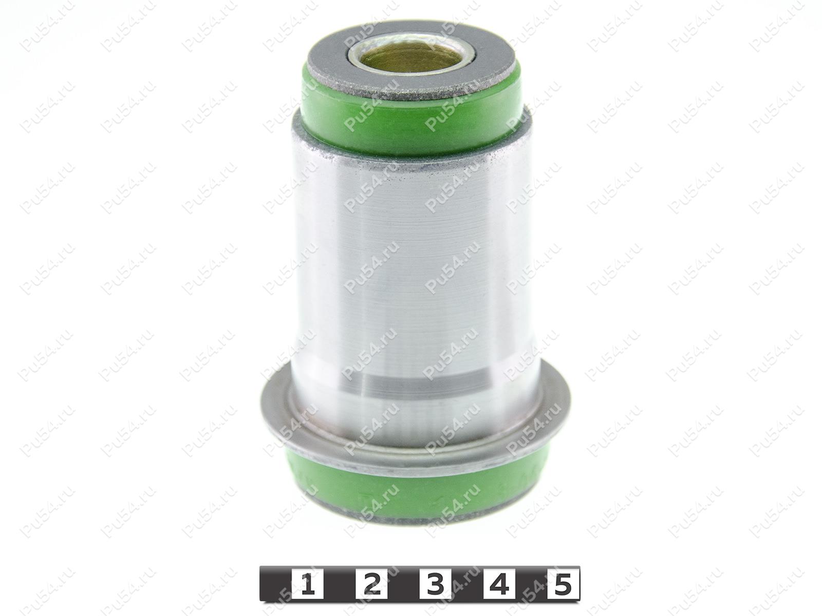 Lower control arm silent block, front suspension, pressed-in, Product Code 3-06-1021, Polyurethane, PU54/M80/green, Image №1