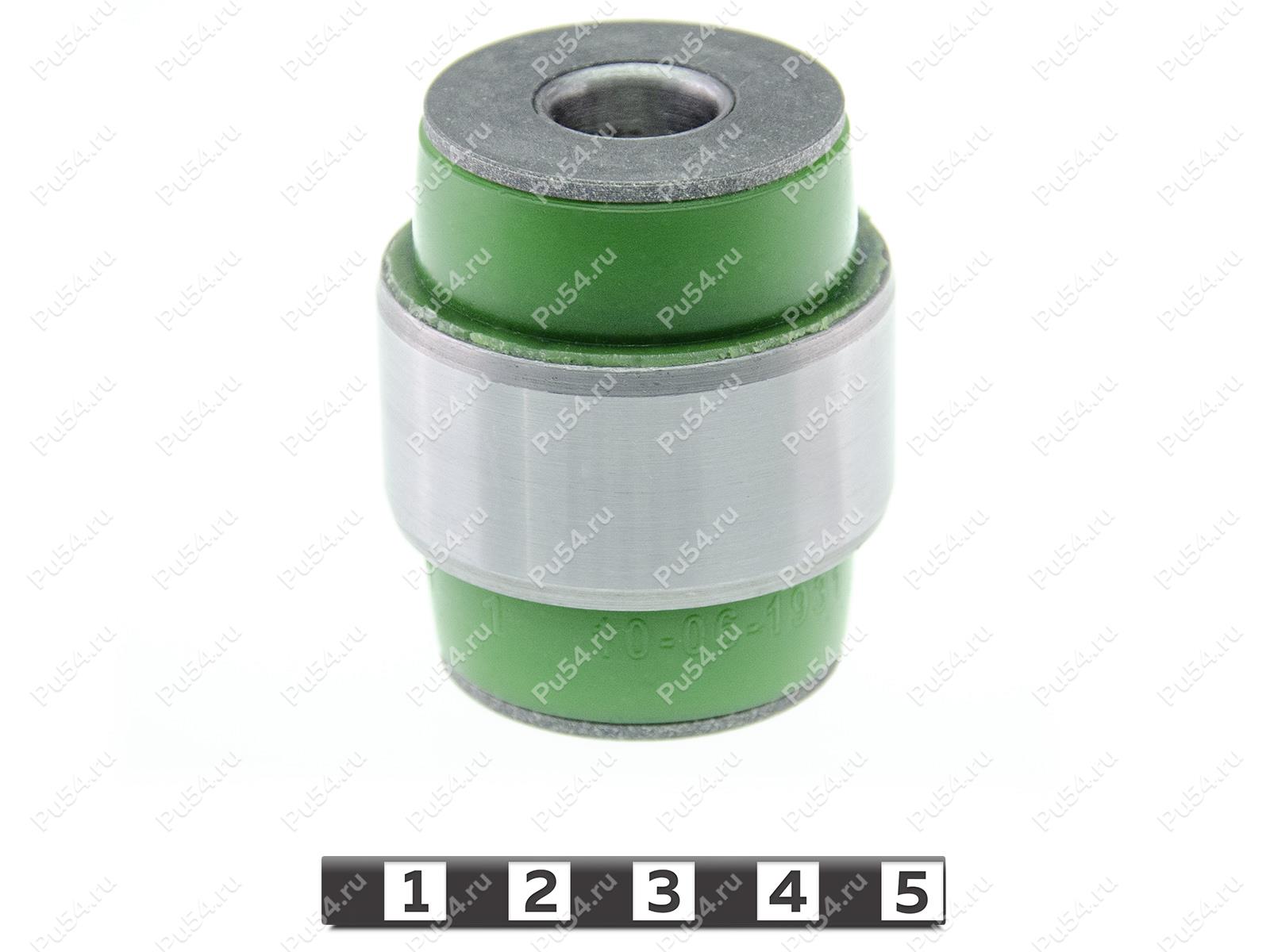 Upper control arm silent block, rear suspension (hub), pressed-in, Product Code 10-06-1931, Polyurethane, PU54/M80/green, Image №1