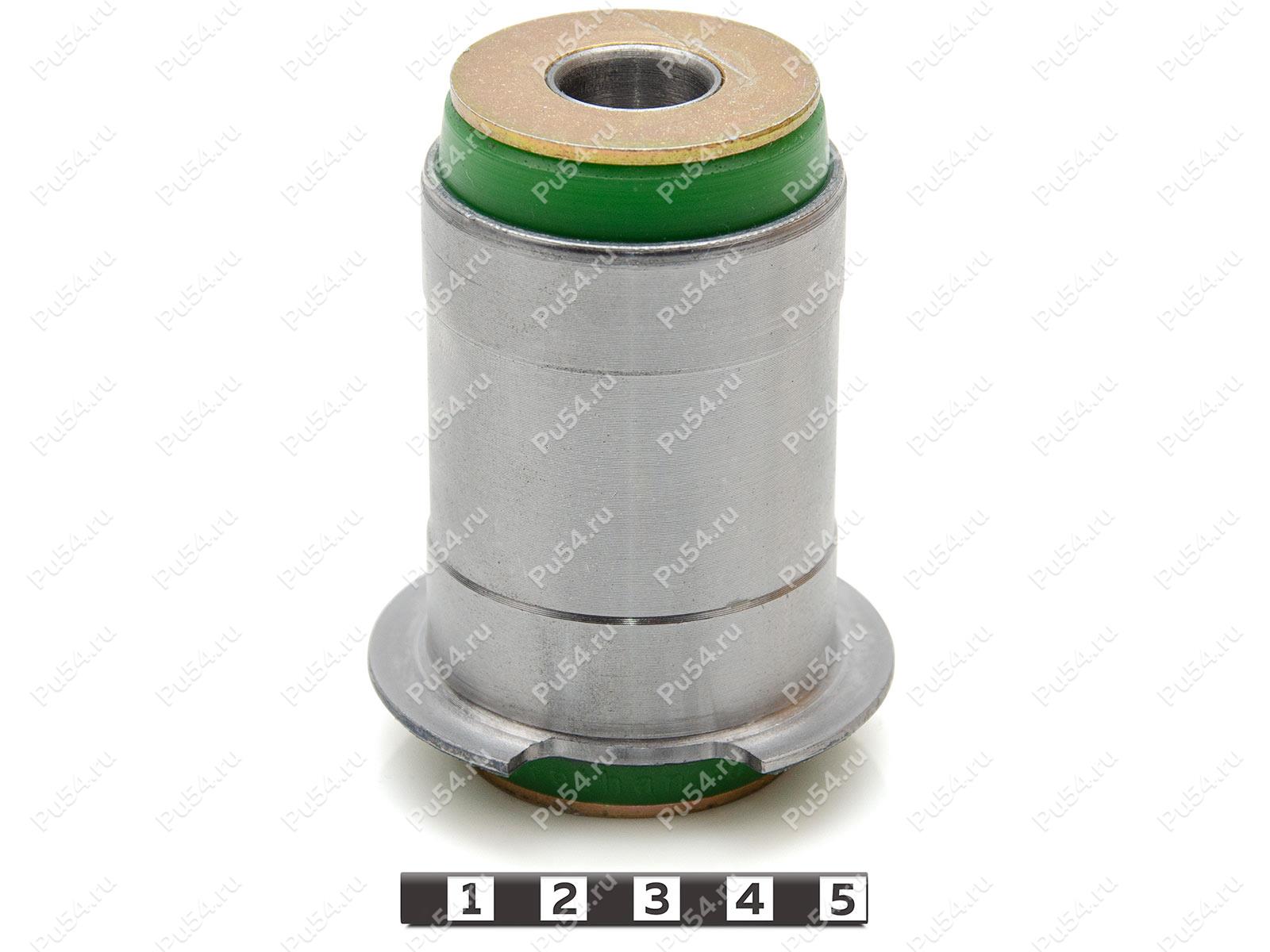 Lower control arm rear silent block, rear suspension (pressed-in), Product Code 10-06-2301, Polyurethane, PU54/M80/green, Image №1