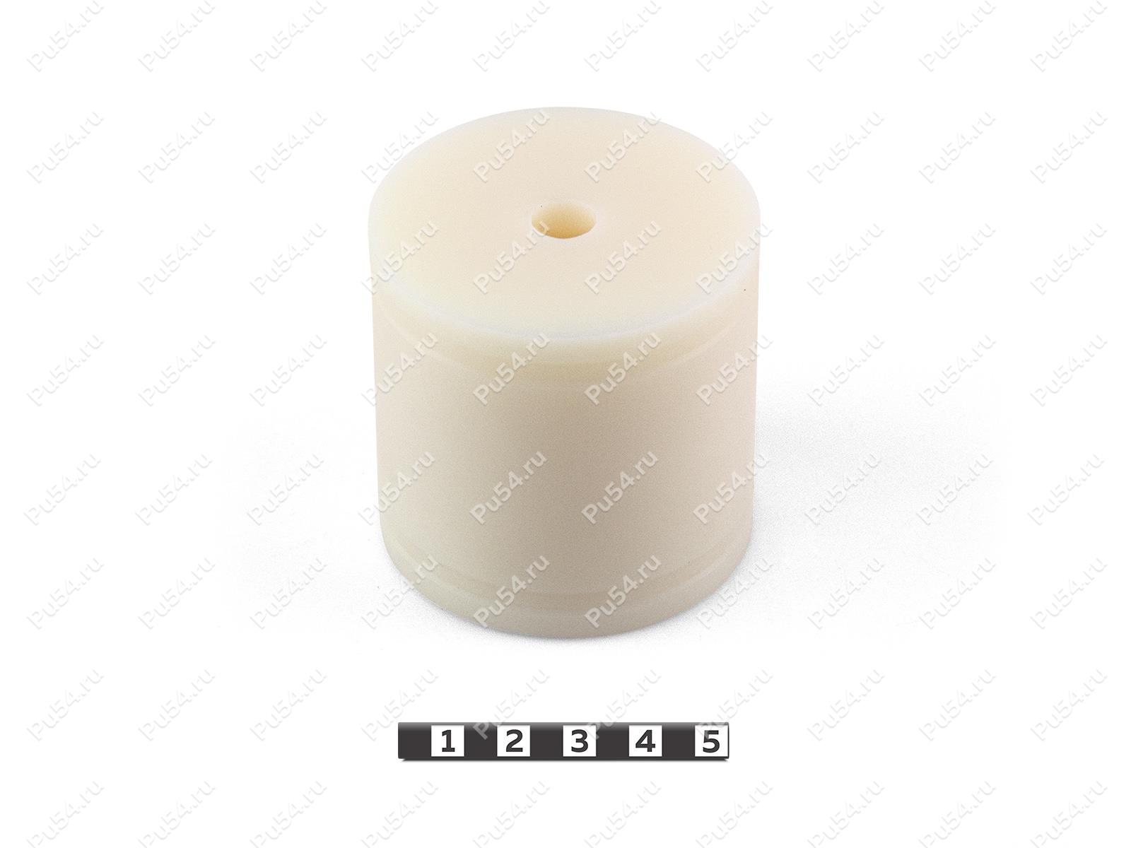 Polyamide 6 body mount (+60 mm), OD = 10 mm, ID = 60 mm, Product Code 0-12-601060, Polyurethane, белый капролон, Image №1