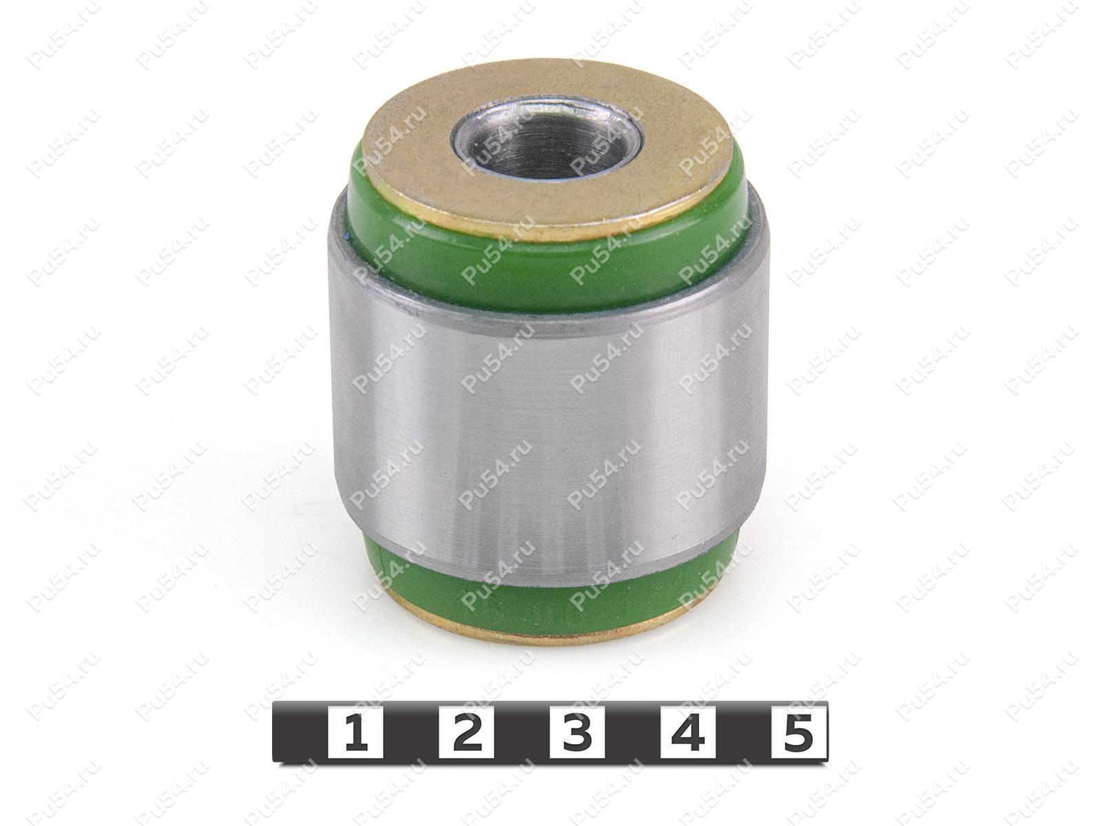 Upper control arm silent block, rear suspension, pressed-in, Product Code 16-06-1521, Polyurethane, PU54/M80/зеленый, Image №1