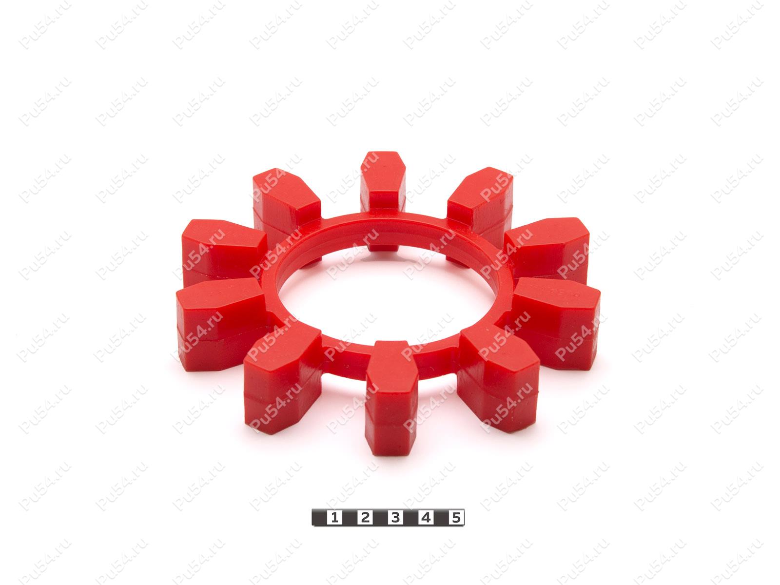 Эластичный элемент муфты N-BIPEX, аналог BIPEX 162, Product Code 33-99-91510, Polyurethane, PU54/M92/красный, Image №1