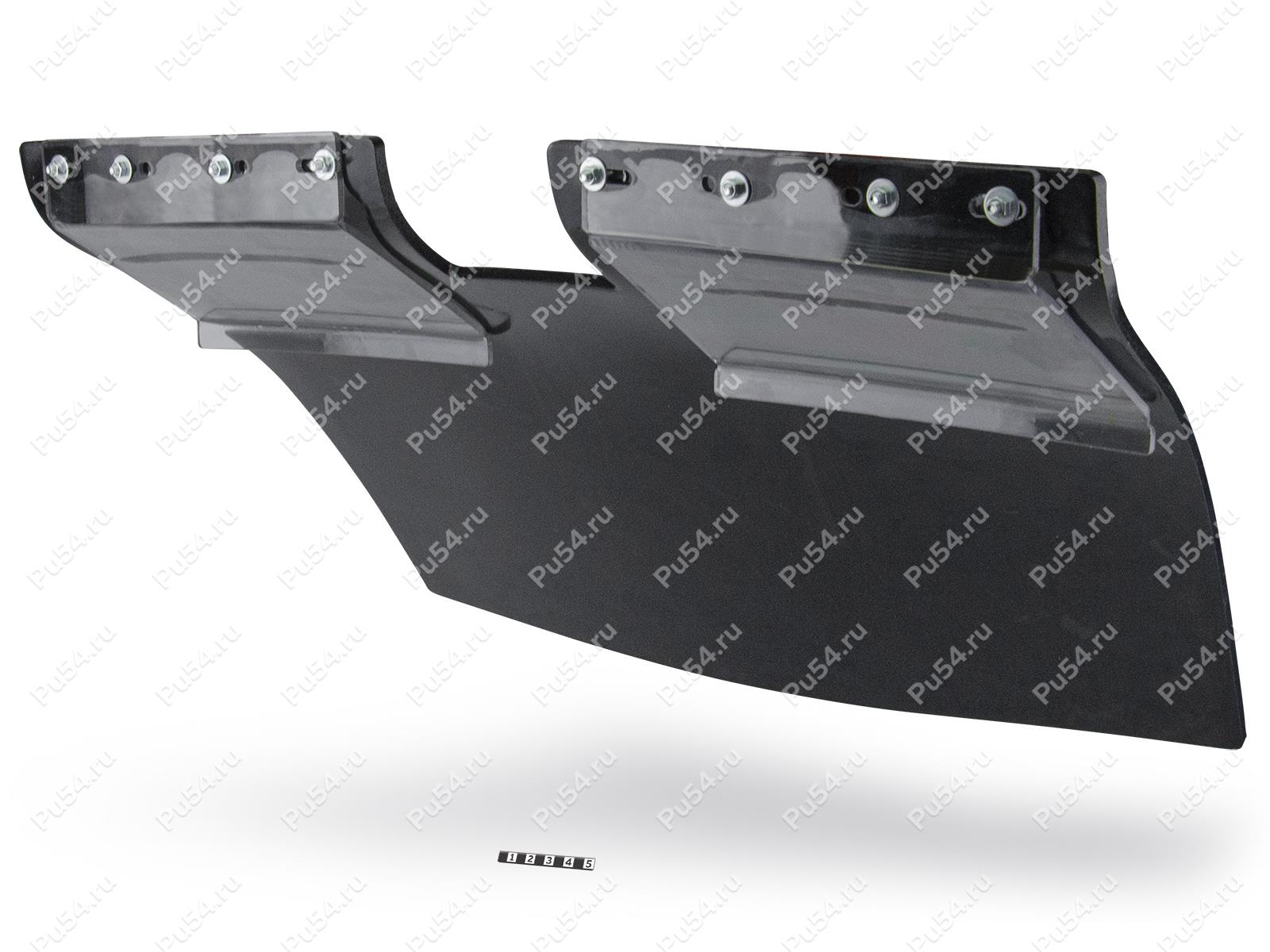 Mud flap (with fittings), width 600 mm, Product Code 50-20-19-017, Polyurethane, черный металл, Image №1
