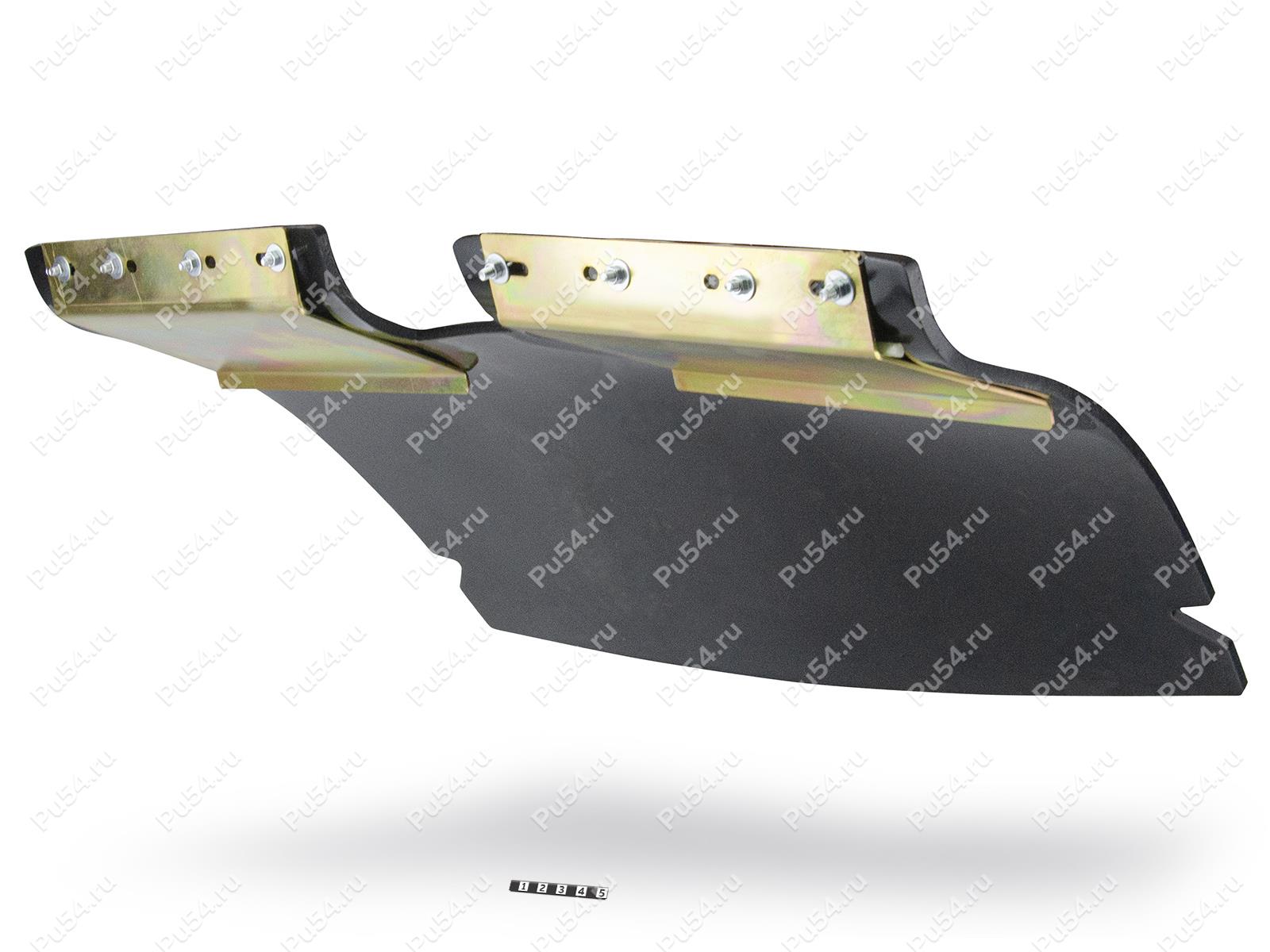 Mud flap (with fittings), width 600 mm, Product Code 50-20-19-018, Polyurethane, черный металл, Image №1