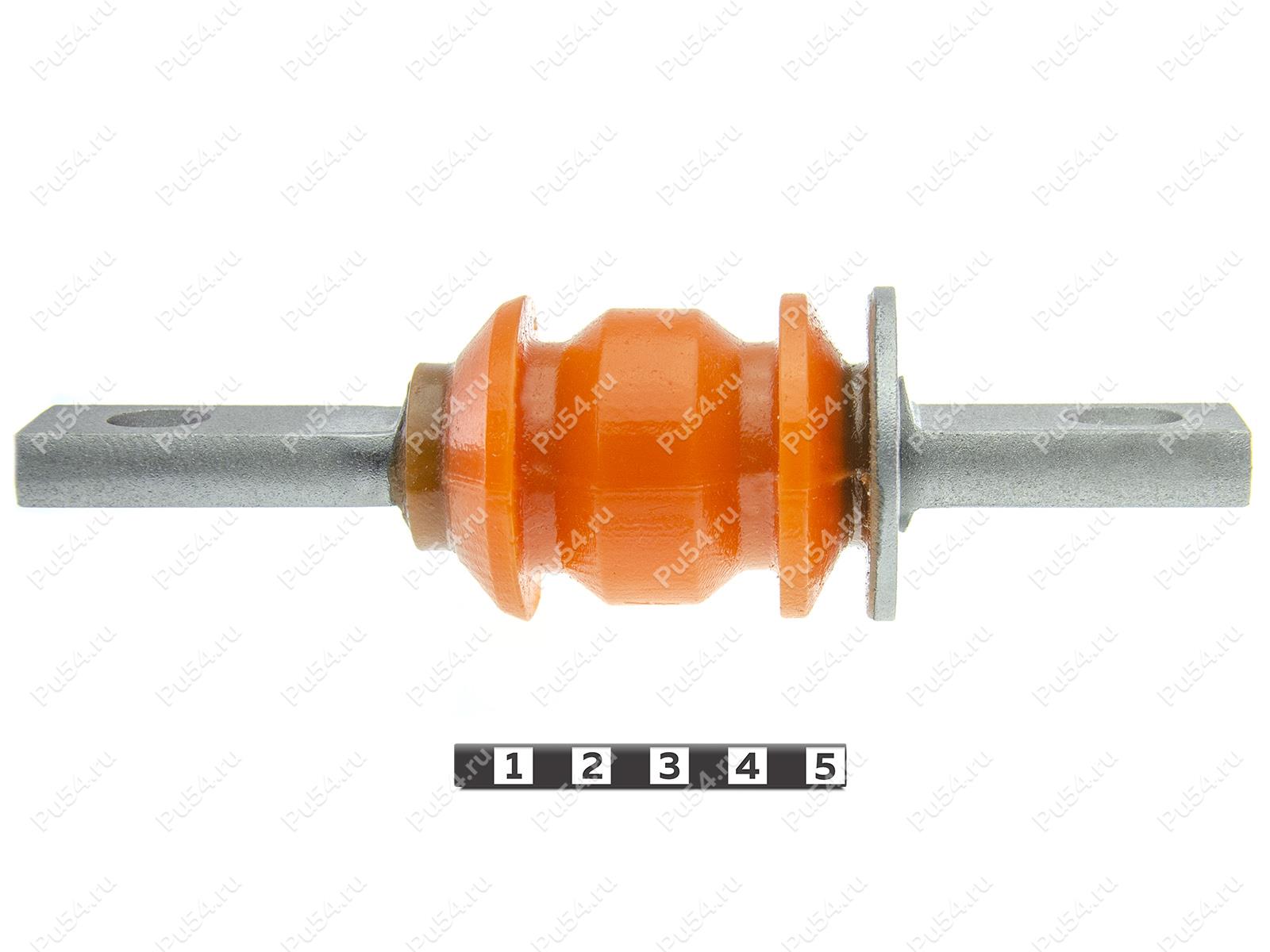 Control arm front silent block, front suspension, Product Code 7-06-676, Polyurethane, PU54/M71/orange, Image №1