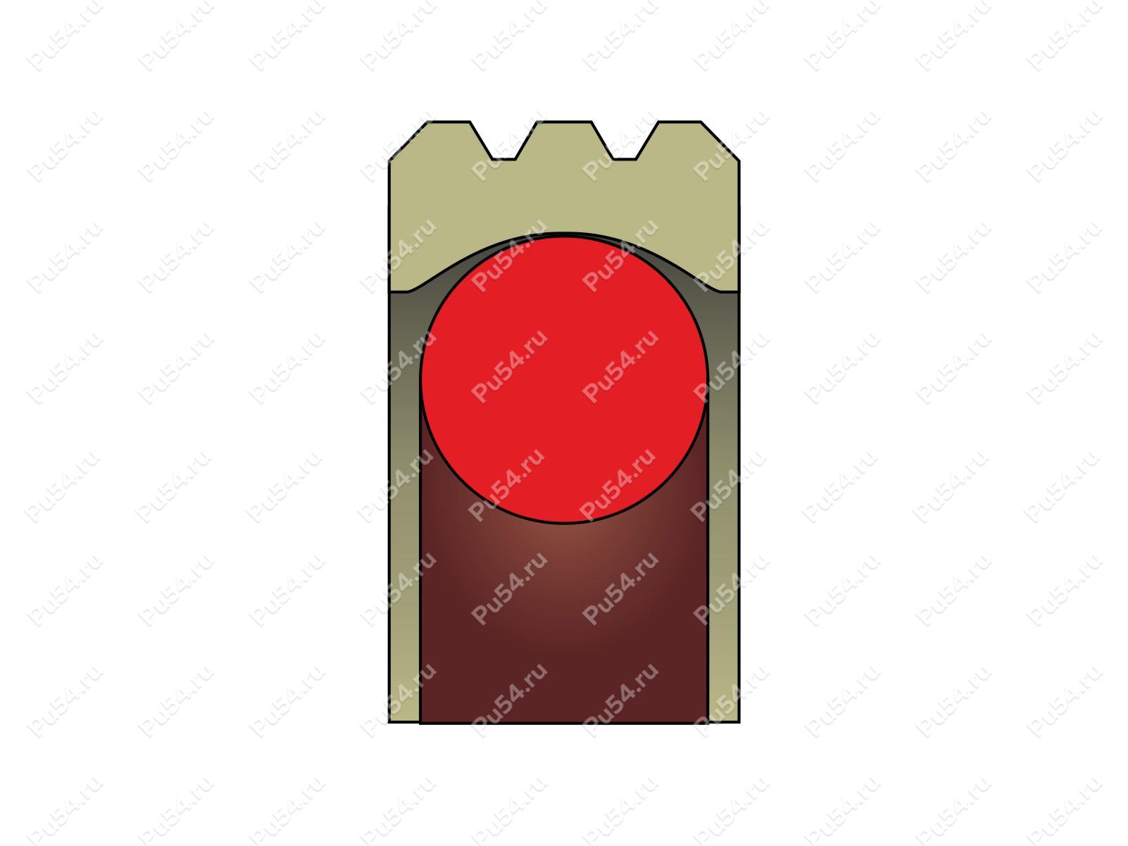 Уплотнение 35x30.1x2.2 аналог Turcon Roto Glyd Ring TG4000350 (O-ring 29.87 x 1.78), Product Code 70-08-906007, Polyurethane, PTFE+PU87*M, Image №1