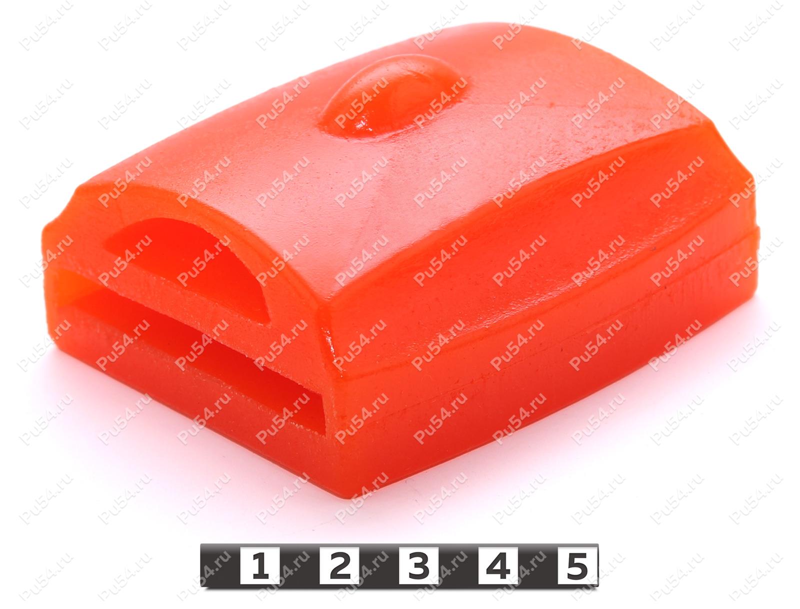 Прокладка рессоры задней подвески, демпфер, Product Code 18-07-001, Polyurethane, PU54/M72/оранжевый, Image №1