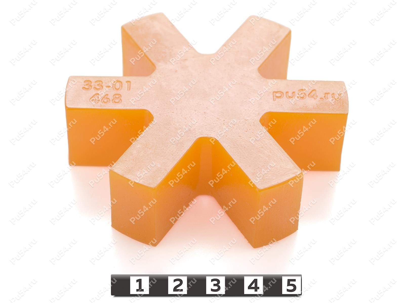 Sprocket GOST R 0894-96., Product Code 33-01-468, Polyurethane, PU54/M92/красный, Image №1