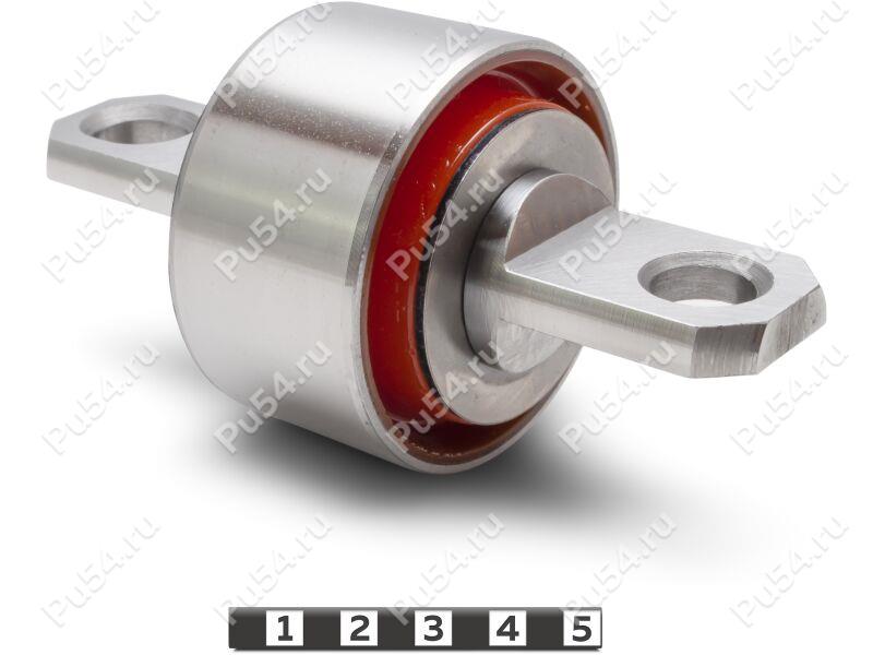 Trailing arm silent block, rear suspension (sectional), Product Code 4-26-337, Polyurethane, PU54/M71/orange, Image №1