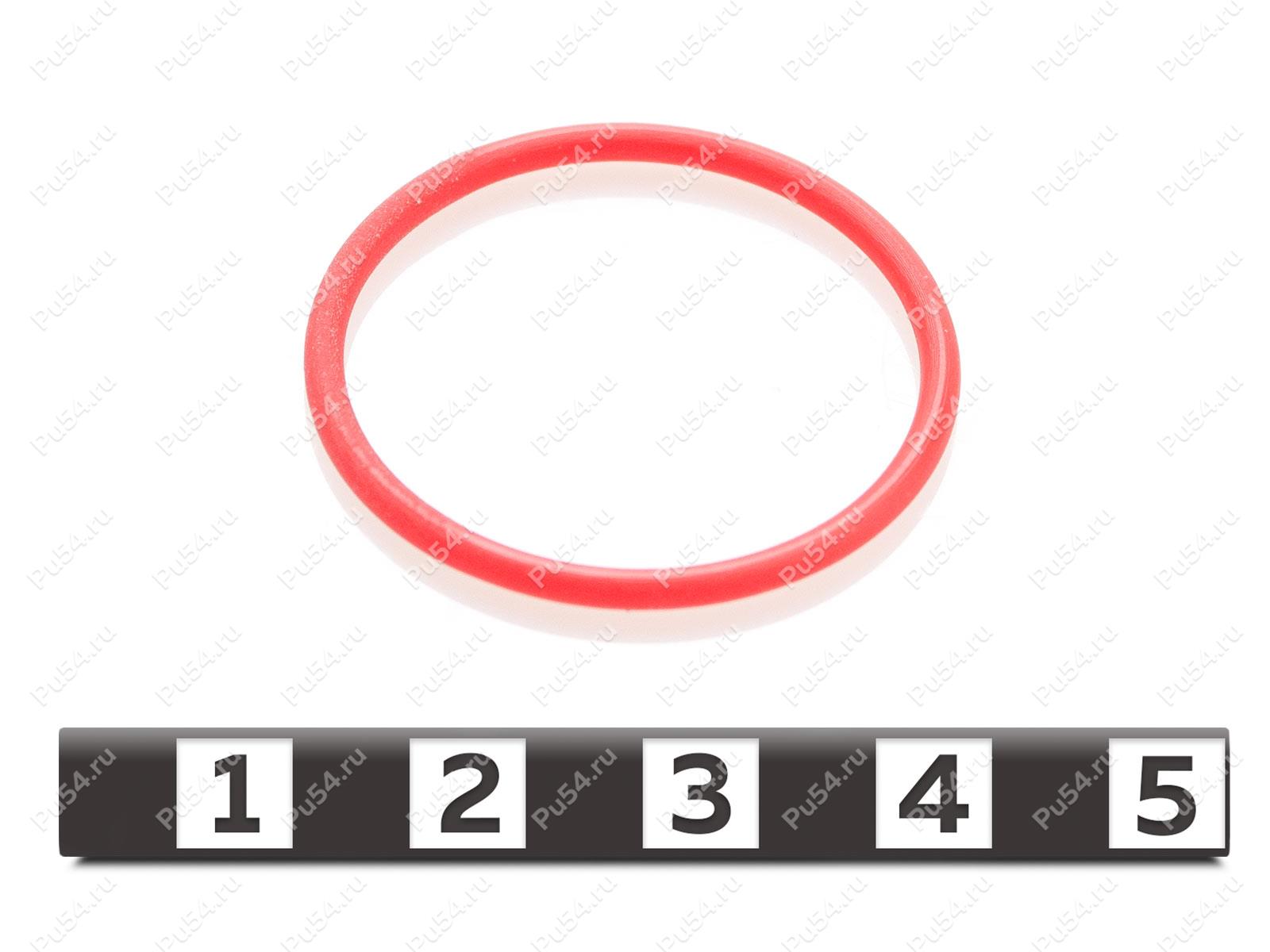 Уплотнение быстроразъемного соединения (БРС) FFH08 M аналог KO KASTAS, Product Code 78-00-272, Polyurethane, PU54/M92/красный, Image №1