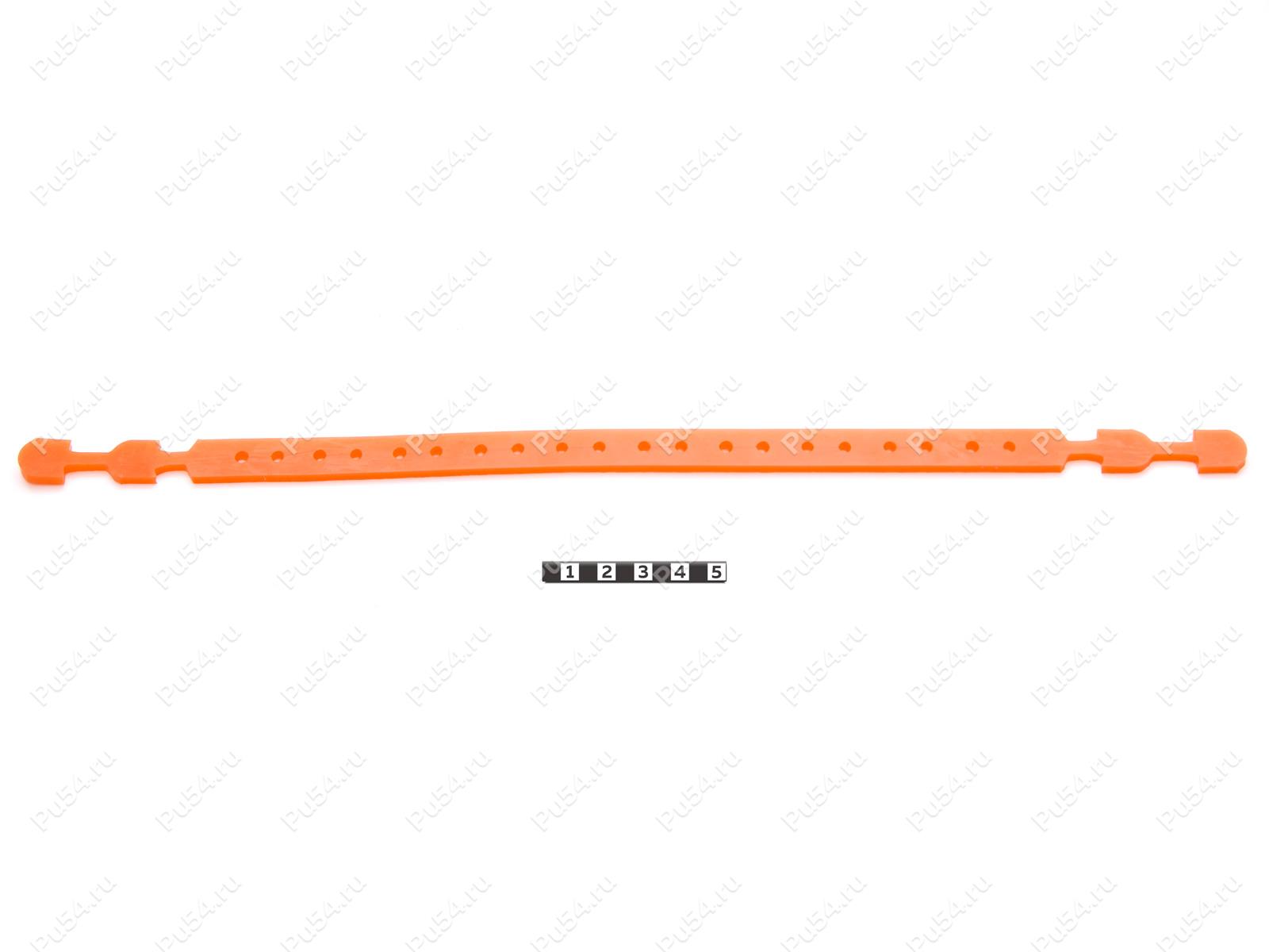 Ремень крепёжный "Двойной захват" , толщина 3мм, Product Code 33-00-0933, Polyurethane, PU54/M72/оранжевый, Image №1