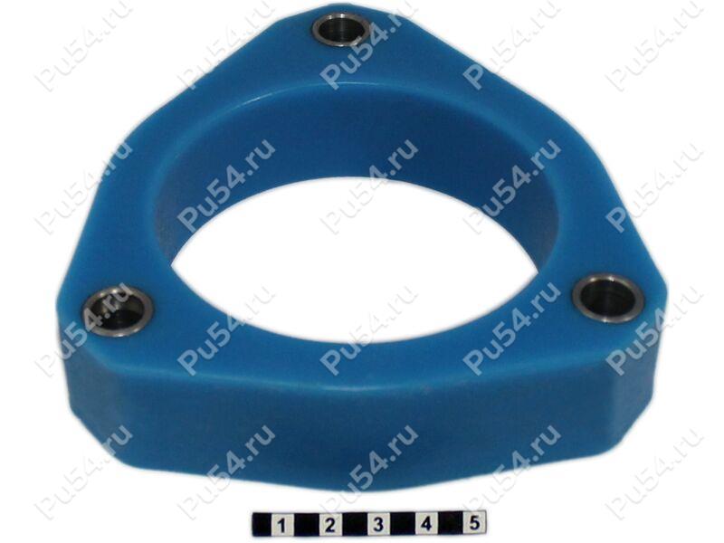 Strut mounting spacer, rear suspension (lift +30 mm), Product Code 1-12-2253, Polyurethane, Полипропилен со втулками серый, Image №1