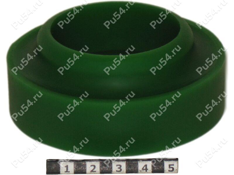 Spring lower cushion, rear suspension., Product Code 1-12-2581, Polyurethane, PW54/K80/светло-зеленый, Image №1