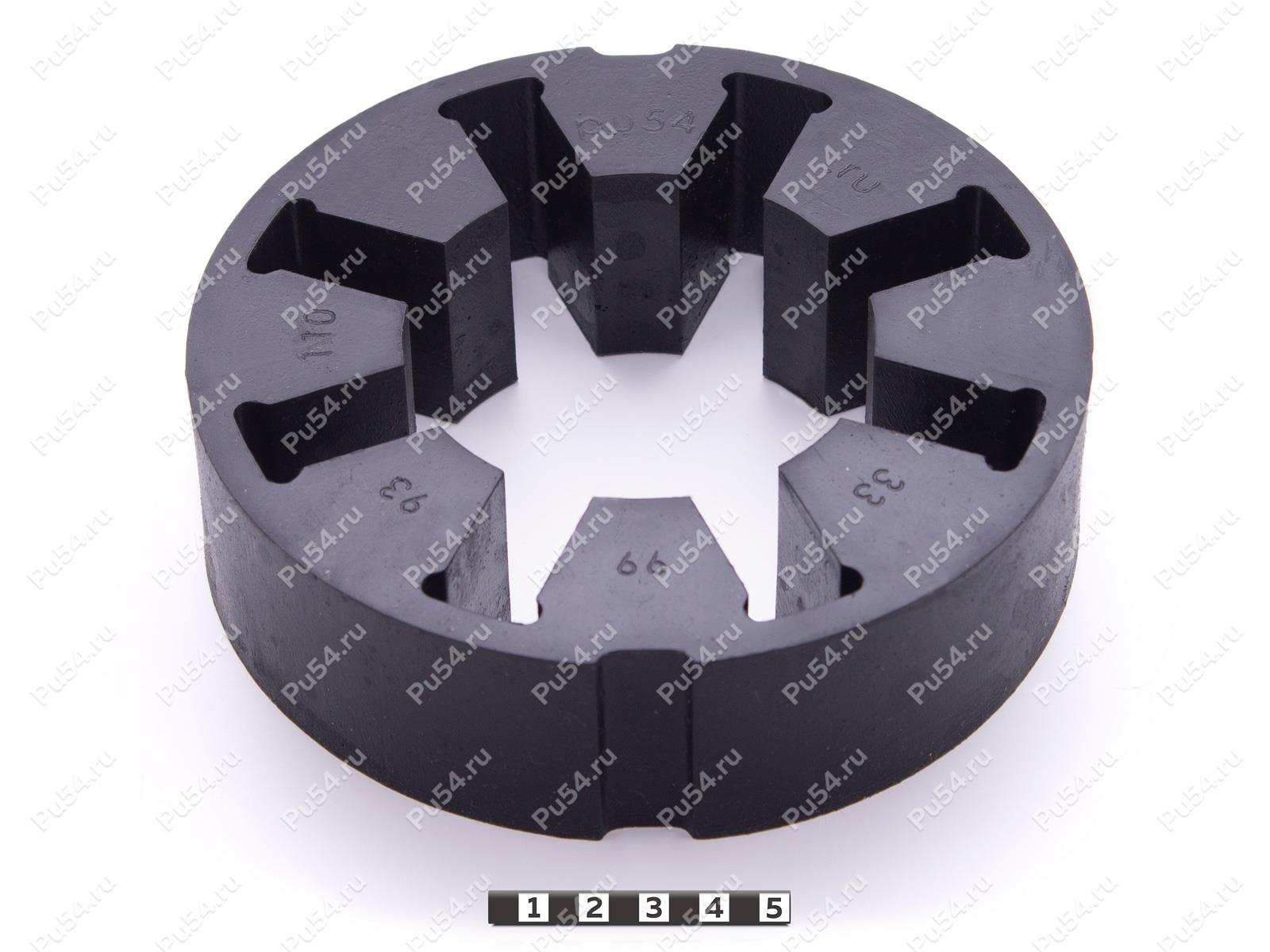 Эластичный элемент муфты REXNORD WRAPFLEX 40R, аналог, Product Code 33-99-93110, Polyurethane, PU54/E98/черный, Image №1