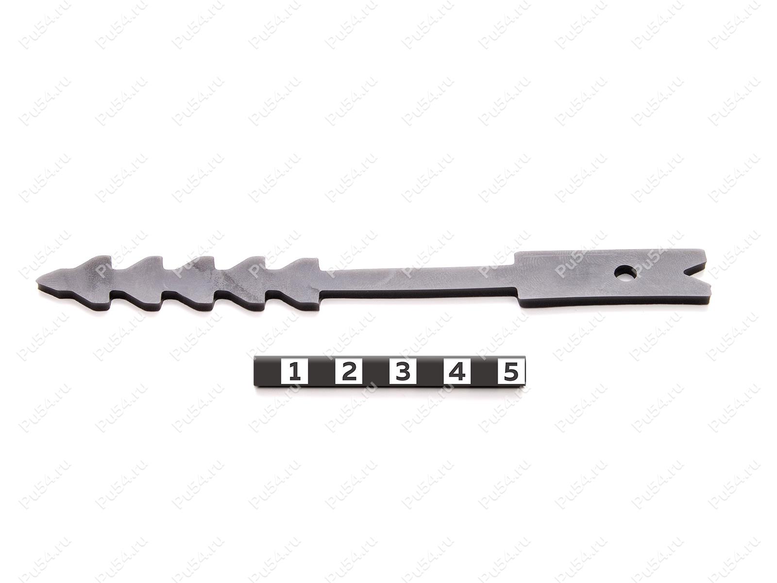 Ремень-стяжка полиуретановый, толщина 2мм, Product Code 33-17-01132, Polyurethane, PU54/K87/черный, Image №1
