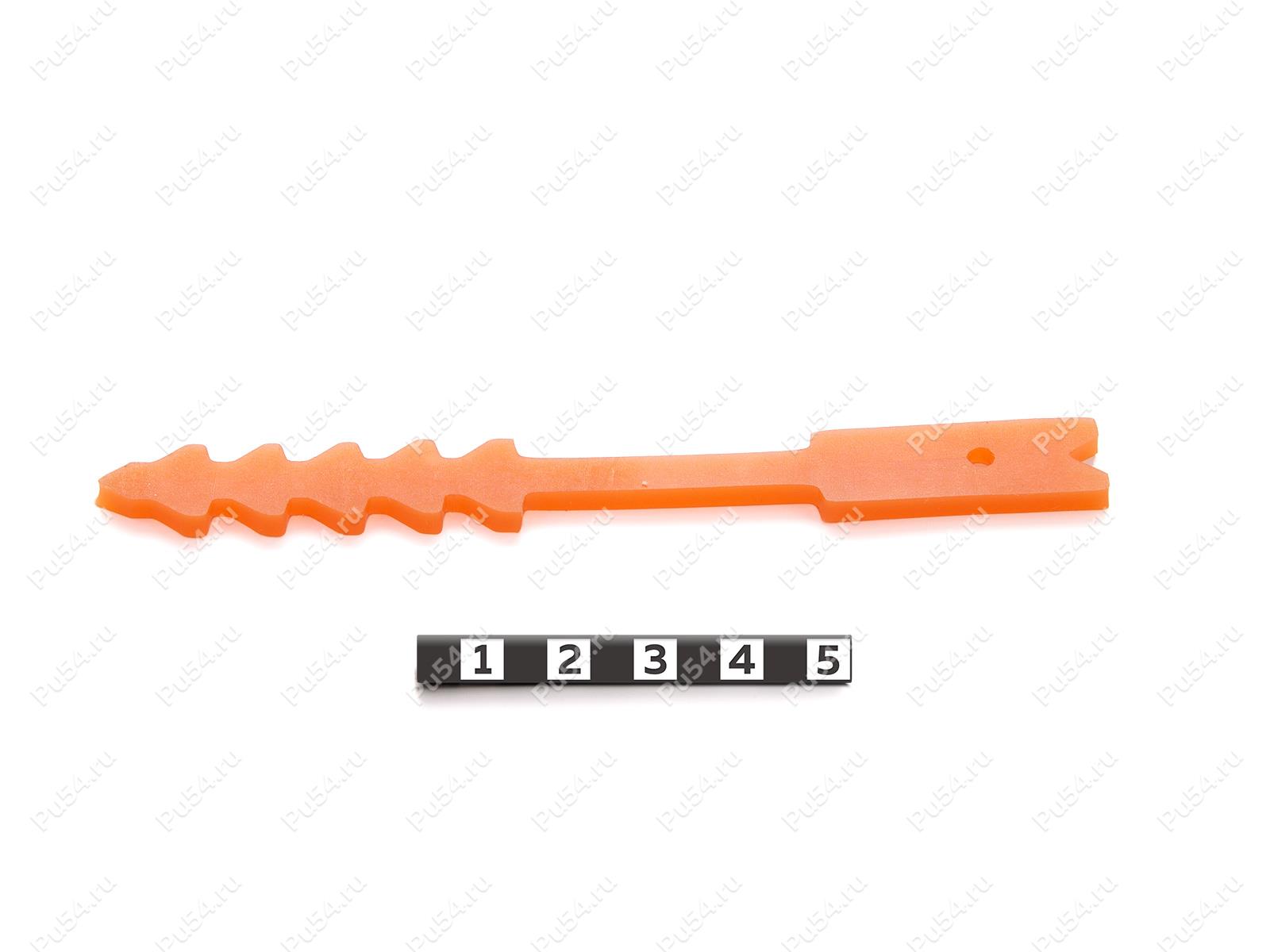Ремень-стяжка полиуретановый, толщина 3мм, Product Code 33-17-01133, Polyurethane, PU54/M72/оранжевый, Image №1