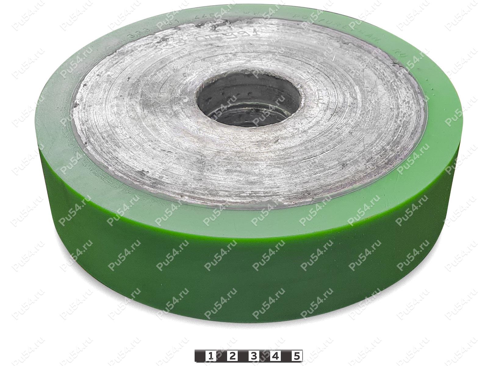 Каток D 250 x d 208  h 60 (восстановление), Product Code 333-01-991, Polyurethane, PU54/M80/зеленый, Image №1