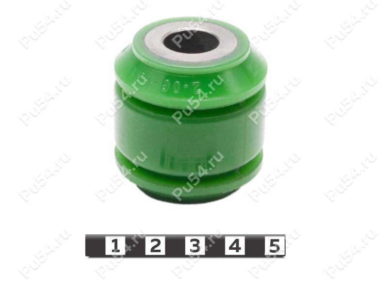 Shock absorber silent block, front suspension (bottom), Product Code 2-06-151, Polyurethane, PU54/M80/green, Image №1