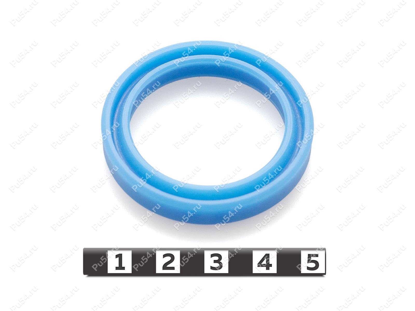 Манжета штока 35x45x7/L=8, аналог KASTAS K38-035/4, Product Code 70-00-7354, Polyurethane, PU54/M92/красный, Image №1