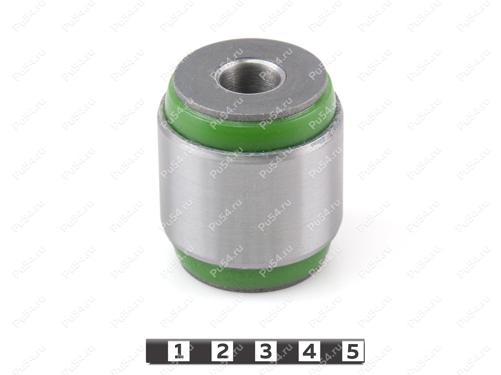 Upper lateral rear control arm silent block, rear suspension (pressed-in), Product Code 7-06-0461, Polyurethane, PU54/M80/зеленый, Image №1