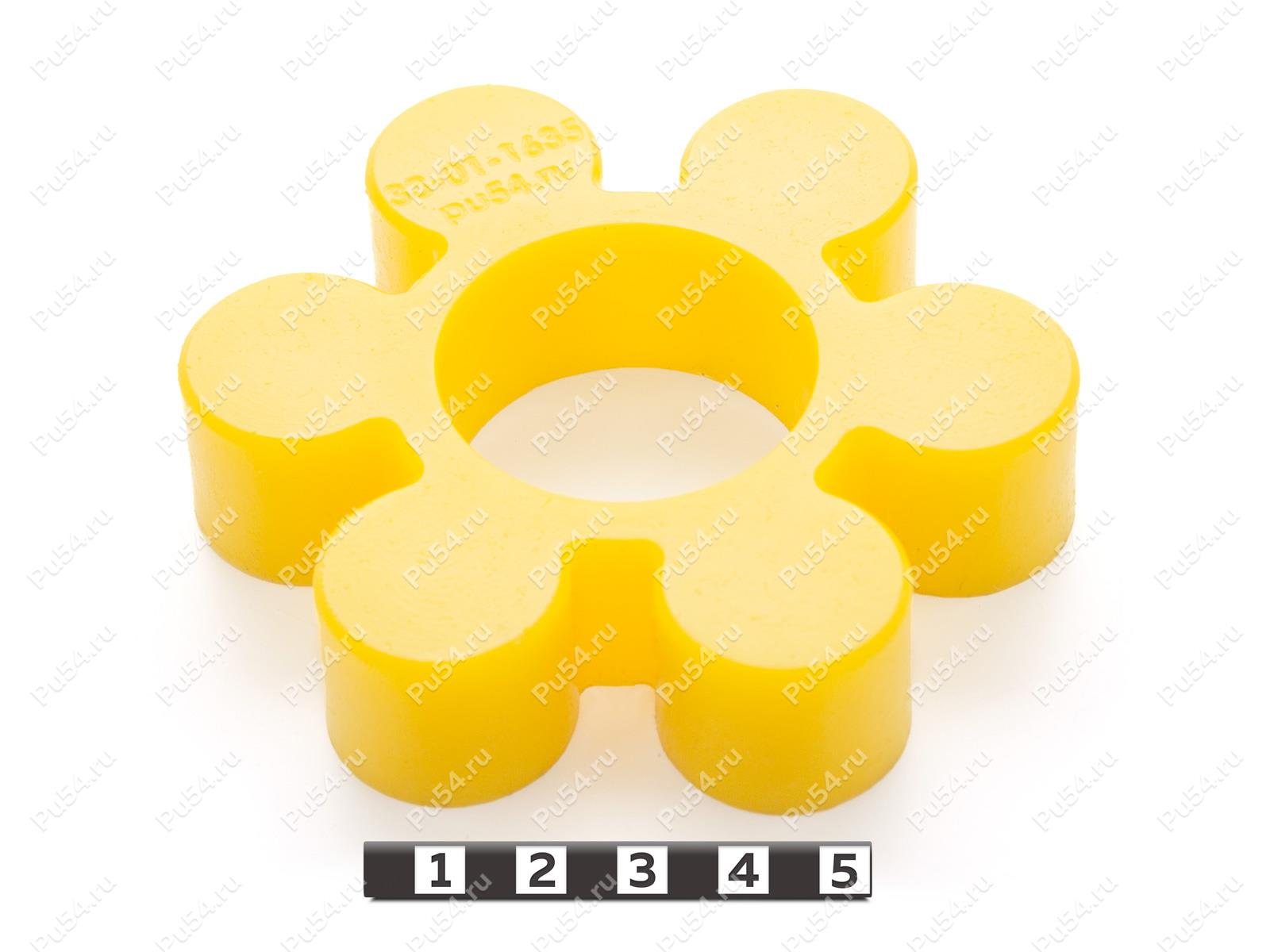 Вставка упругой муфты D96 x d40 x H22 мм., Product Code 33-01-1635, Polyurethane, PU54/M95/желтый, Image №1
