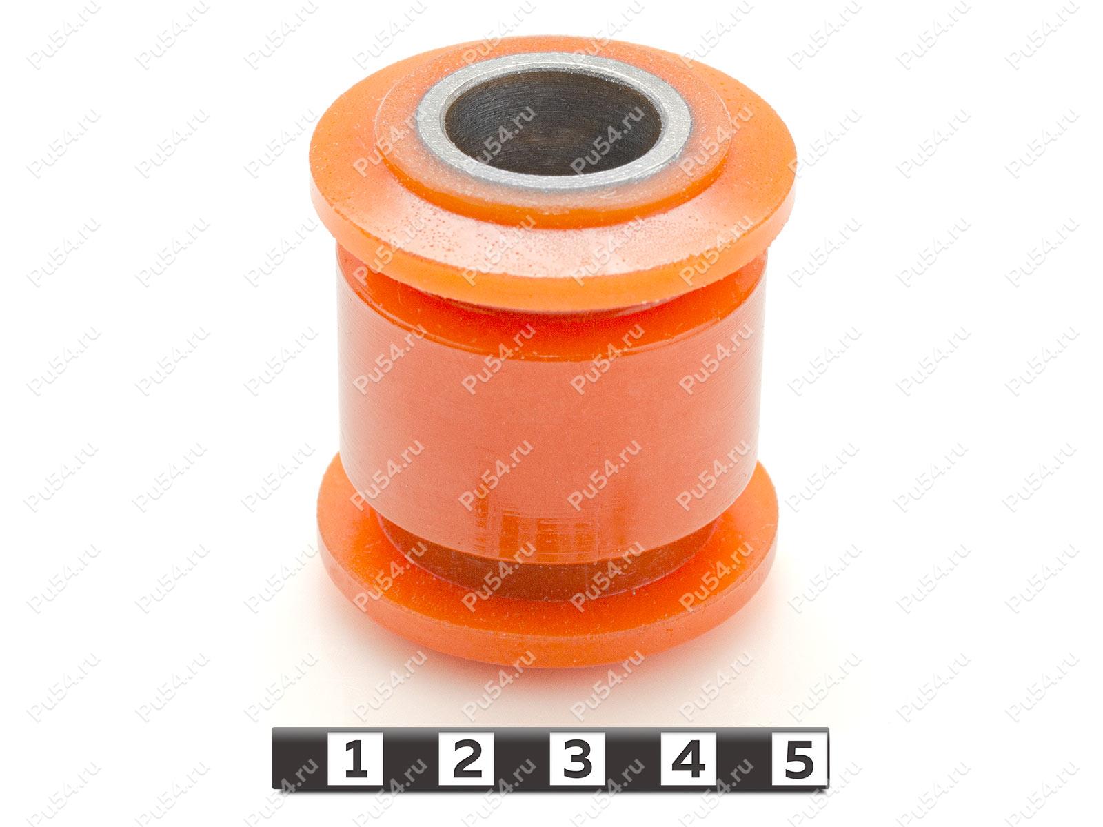 Shock absorber low silent block, rear suspension, Product Code 31-06-271, Polyurethane, PU54/M71/orange, Image №1
