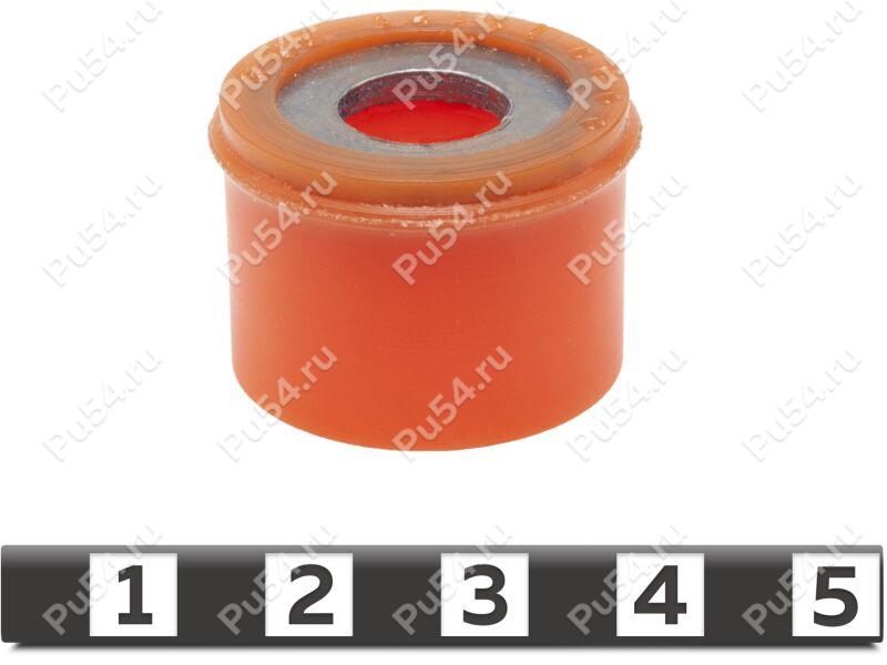 Stabilizer strut bushing, front and rear suspension (with enlarged washer), Product Code 3-02-14141, Polyurethane, PU54/M71/orange, Image №1