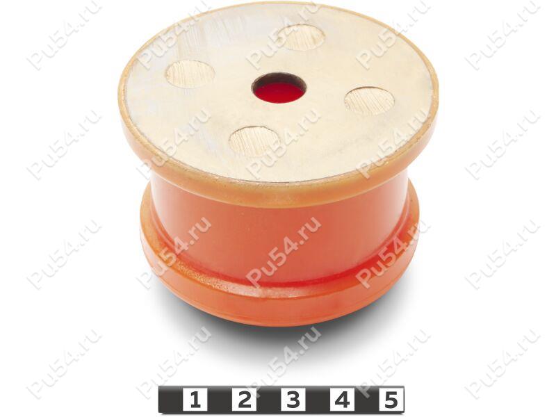Body mount, 4 row, upper, Product Code 1-12-734, Polyurethane, PU54/M71/orange, Image №1