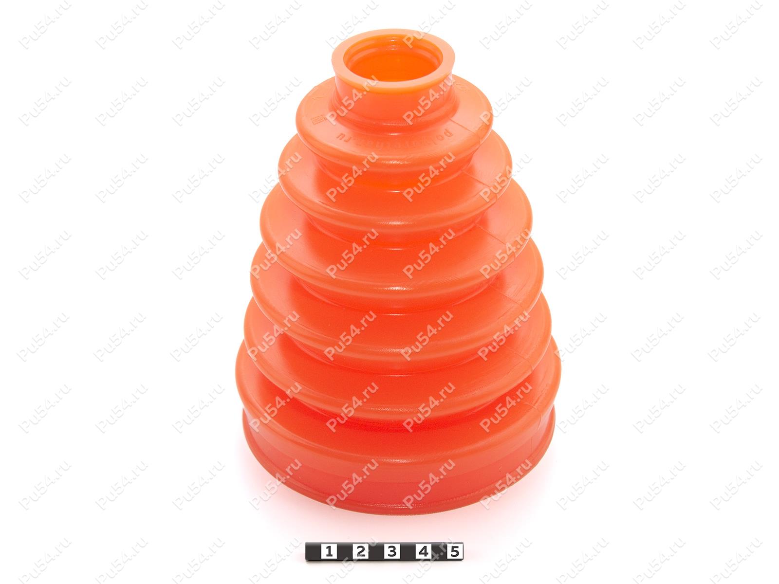 Пыльник ШРУСа внешнего переднего приводного вала, Product Code 24-05-016, Polyurethane, PU54/M72/оранжевый, Image №1