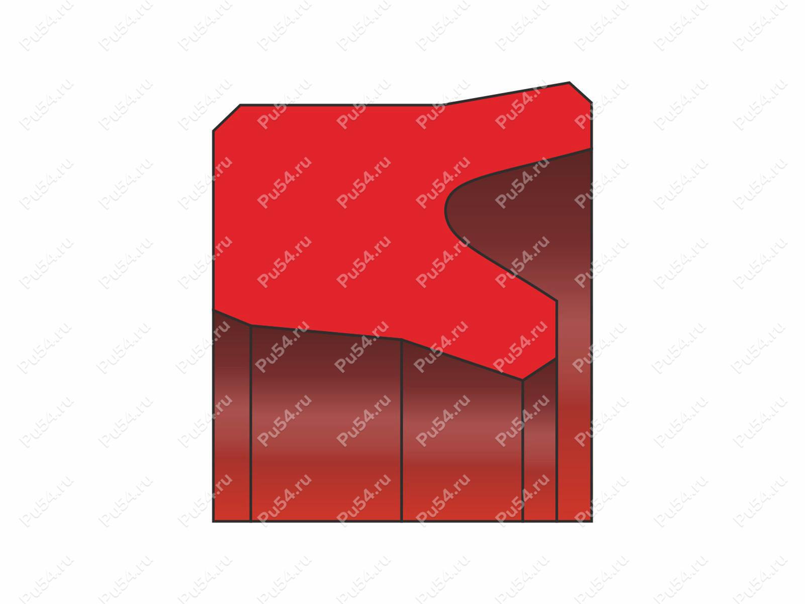 Уплотнение штока 30x38x11/H=10, профиль DS-101, TTI, T20, S01-P, Product Code 70-08-904703, Polyurethane, PU54/M87/синий, Image №1