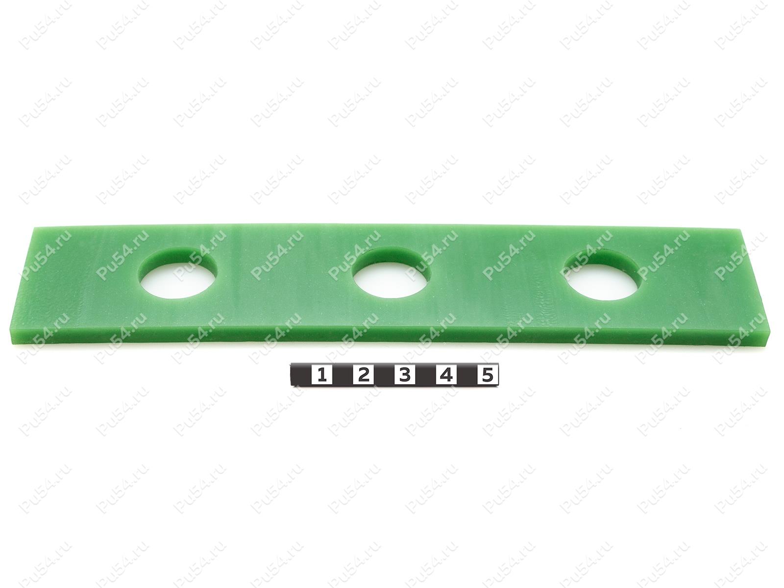 Пластина 5 x 40 x 190 мм, Product Code 33-01-1452, Polyurethane, PU54/M80/зеленый, Image №1
