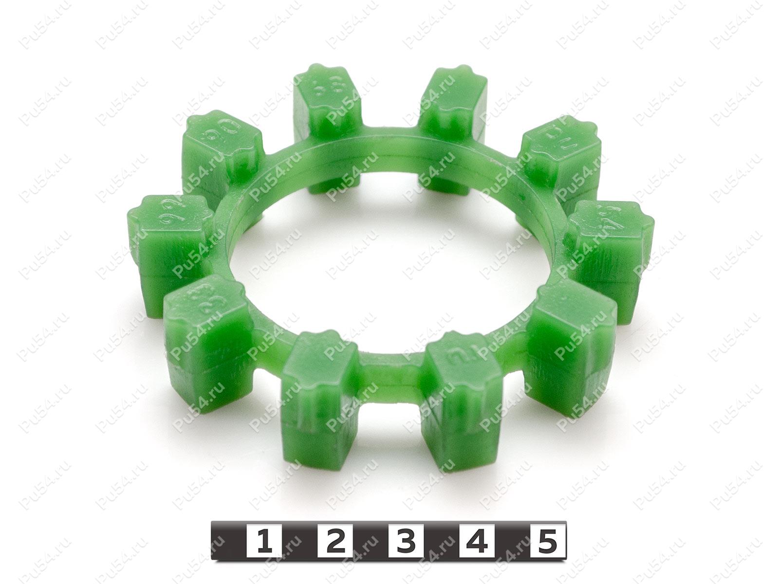 POLY-NORM 38 вставка муфты KTR, эластичная, Product Code 33-99-9068, Polyurethane, PU54/M80/зеленый, Image №1
