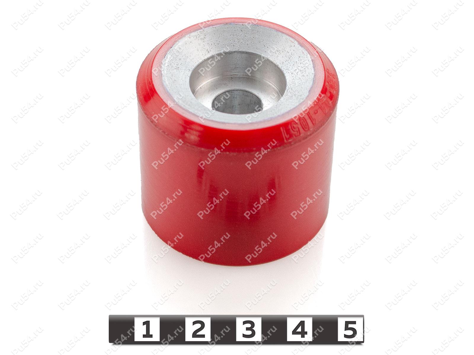 Ролик D 40  x d 30 х H 35 протяжной (восстановление), Product Code 333-01-1051, Polyurethane, PU54/K65/красный, Image №1