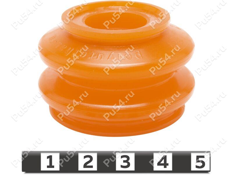 Ball-joint dust boot, front suspension, upper control arm, Product Code 3-05-012, Polyurethane, PU54/M71/orange, Image №1