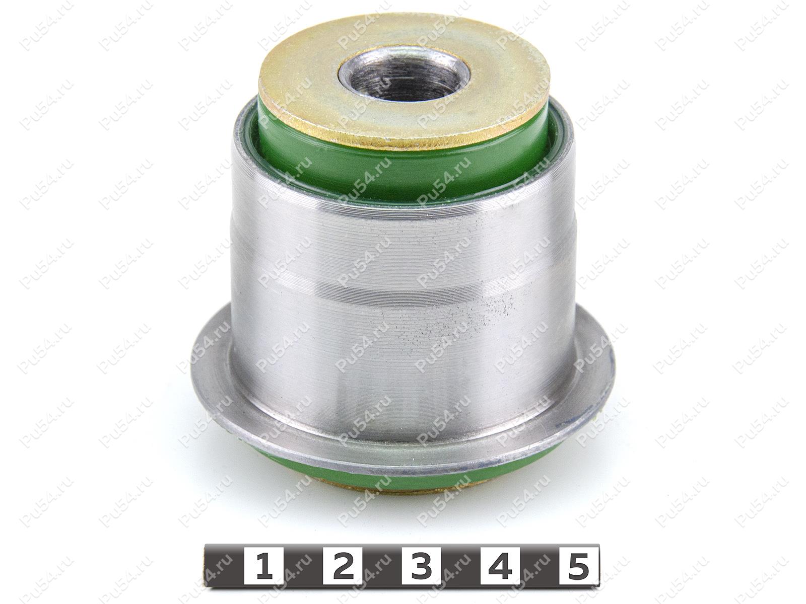 Upper control arm silent block, front suspension, pressed-in, Product Code 26-06-0311, Polyurethane, PU54/M80/зеленый, Image №1