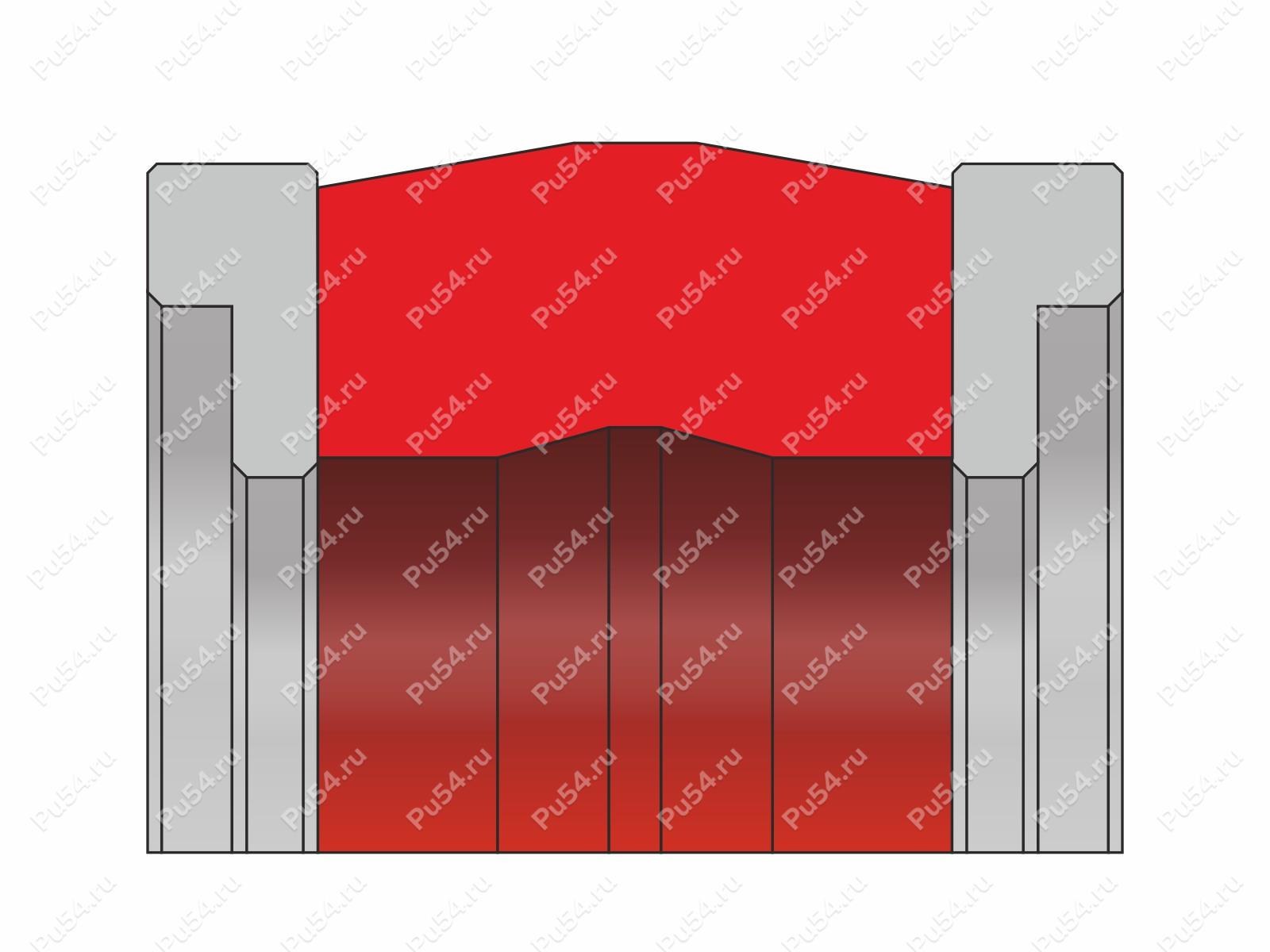 Уплотнение поршня 120x116x106x22.4/32.8 аналог K17-P, K17-R, QP17-P, Product Code 70-08-966102, Polyurethane, PA+PU95*E, Image №1