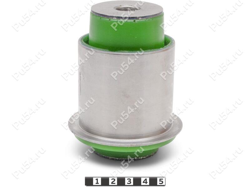 Beam silent block, rear suspension, pressed-in, Product Code 2-06-5271, Polyurethane, PU54/M80/green, Image №1