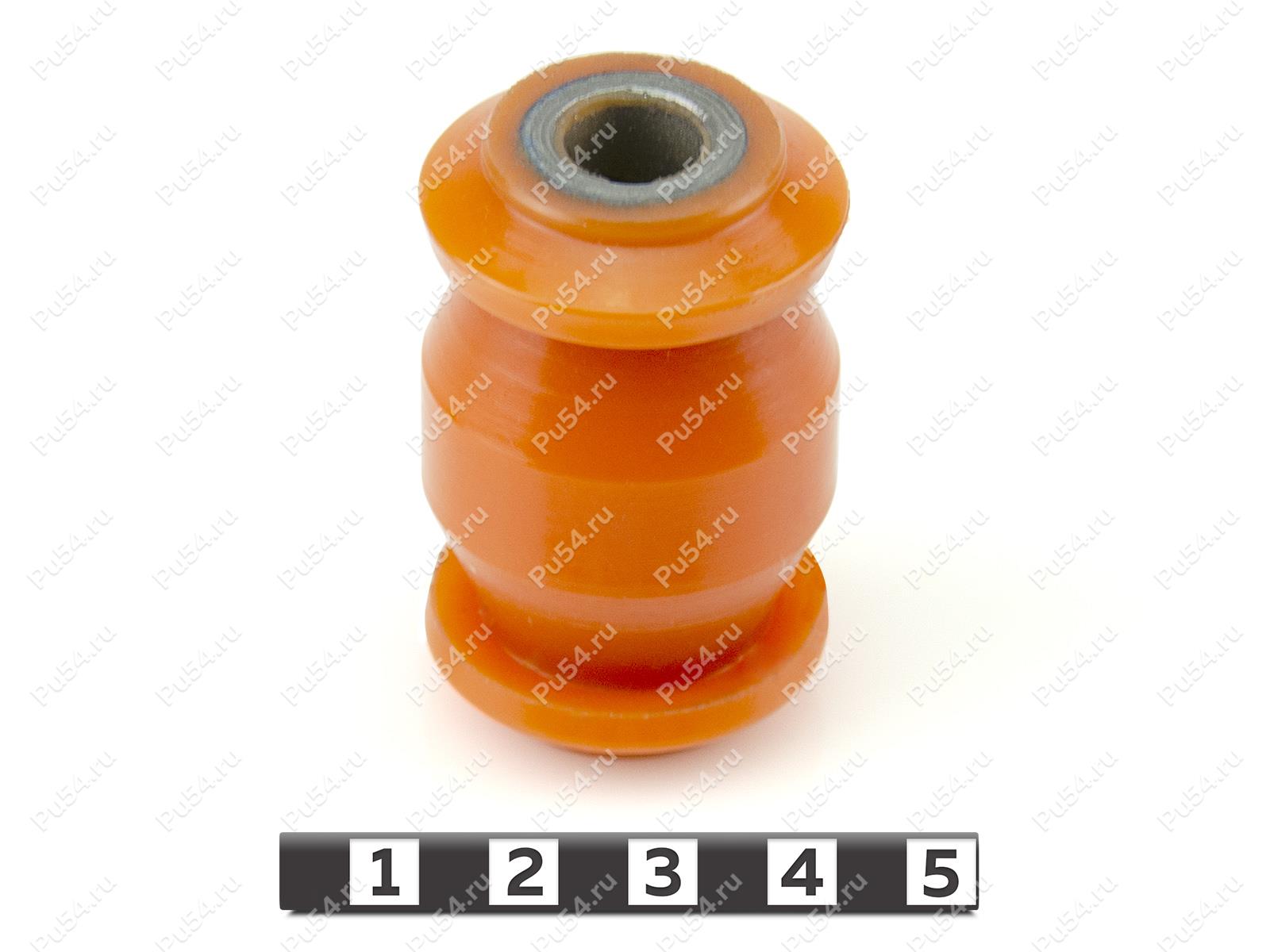 Upper and lower arms silent block, rear suspension, pressed-in, Product Code 55-06-015, Polyurethane, PU54/M72/оранжевый, Image №1