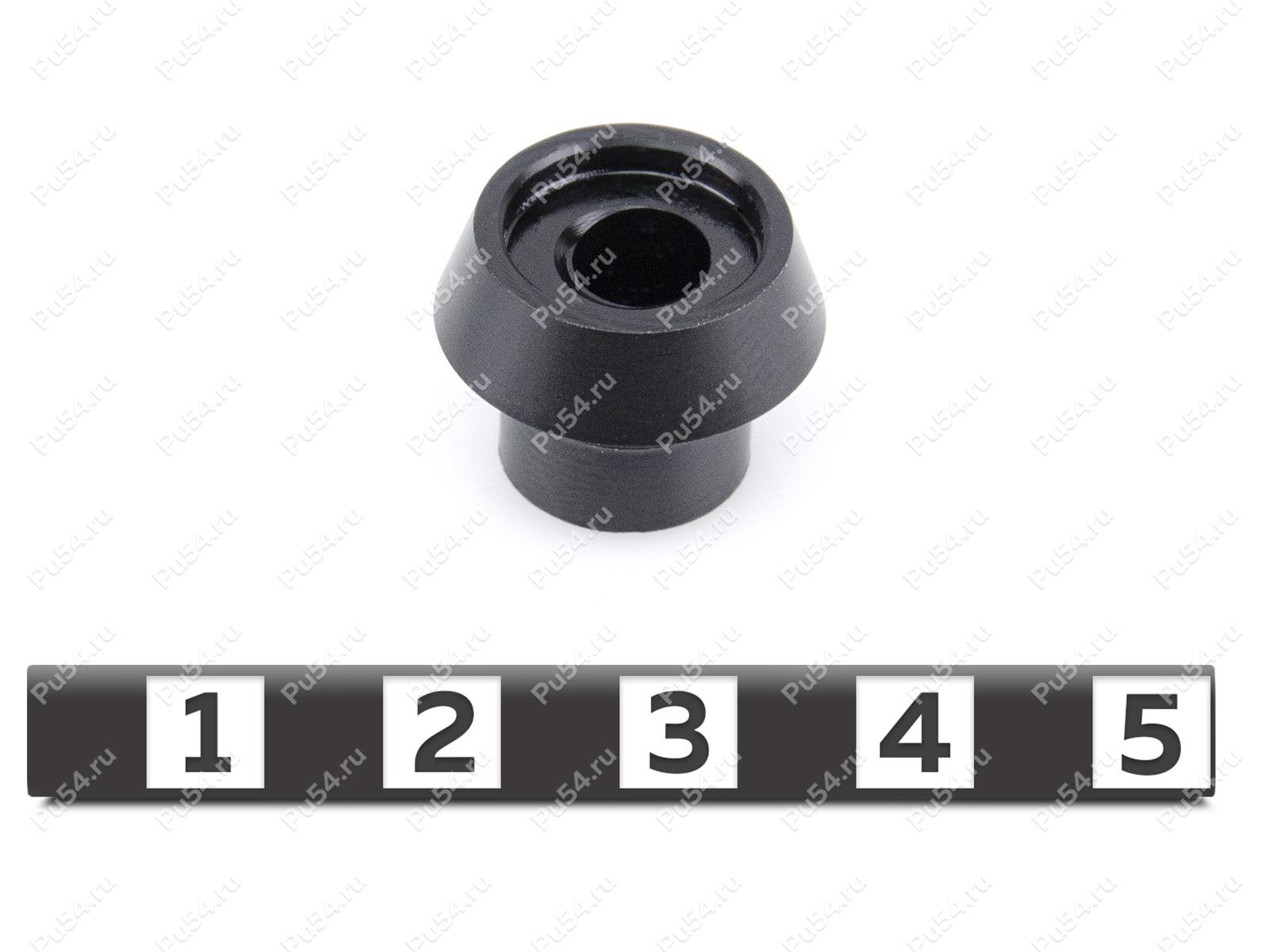 Большая шайба 17*6*13 для установки кронштейна стекла 50-44-700, Product Code 50-00-7001, Polyurethane, черный 17*6*13*POM, Image №1