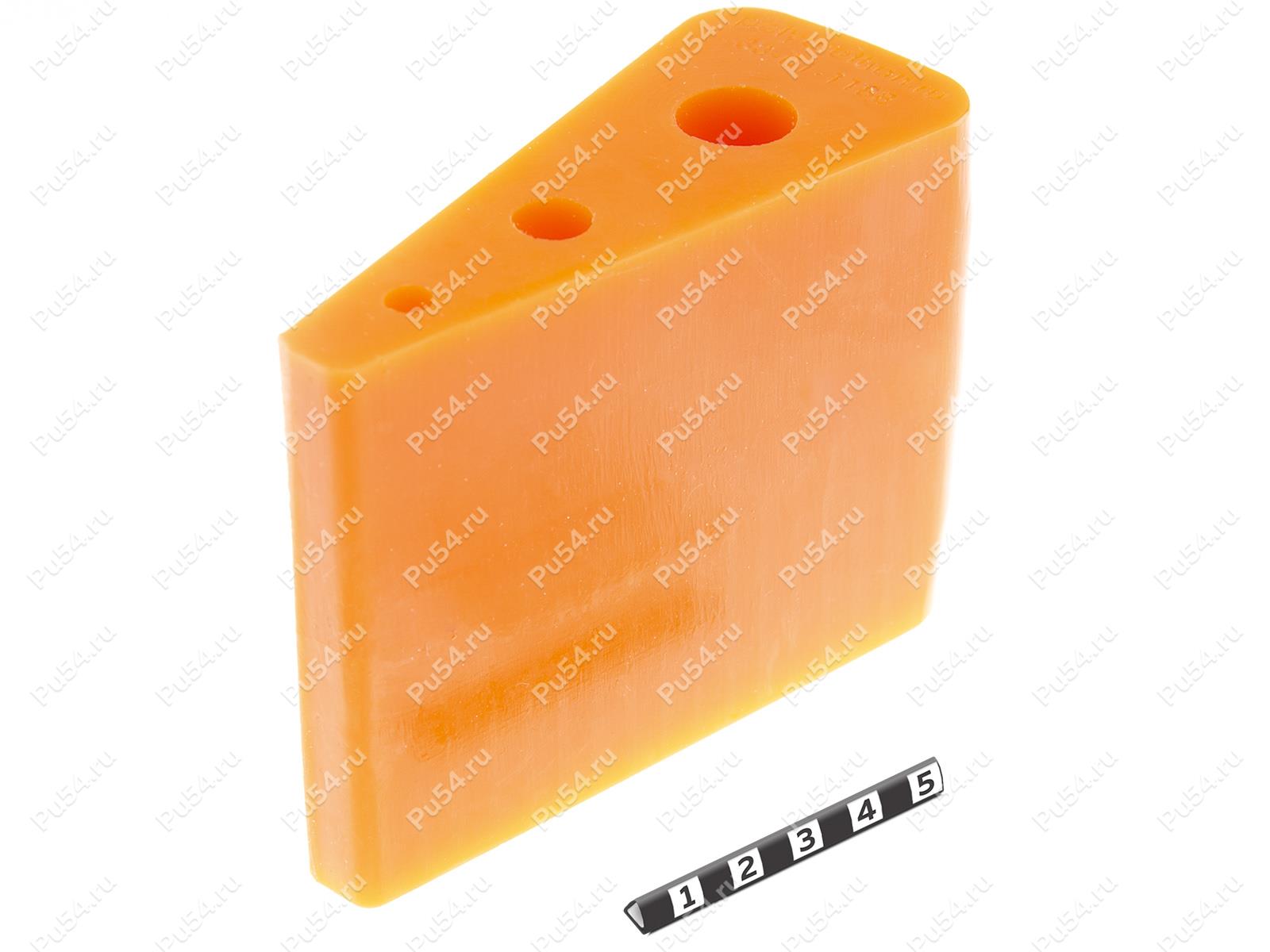 Segment of the elastic coupling of propeller and intermediate shafts, 80 * 107, Product Code 33-01-1188, Polyurethane, PU54/M71/orange, Image №1