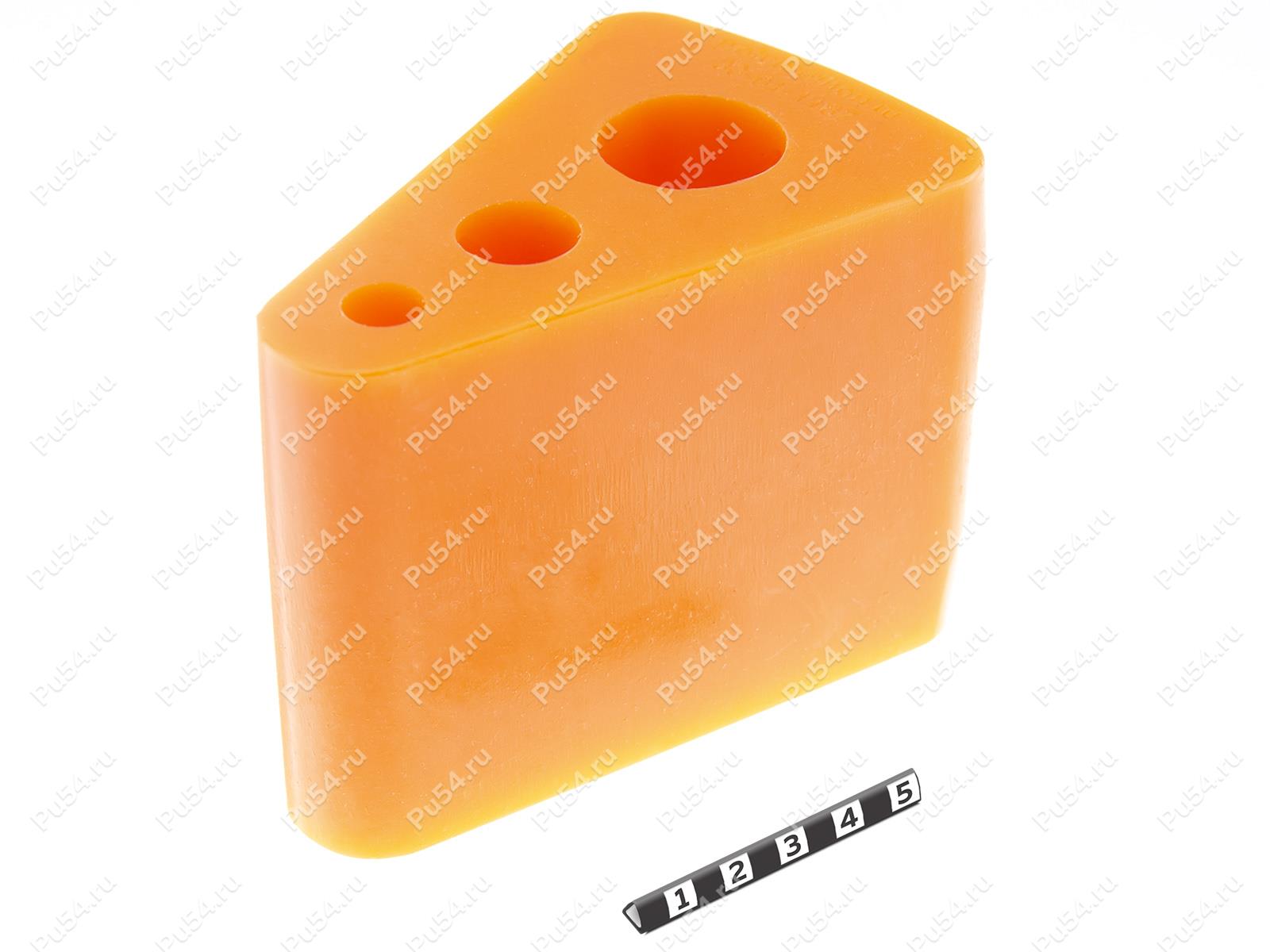Segment of the elastic coupling of propeller and intermediate shafts, 80 * 110, Product Code 33-01-1187, Polyurethane, PU54/M71/orange, Image №1