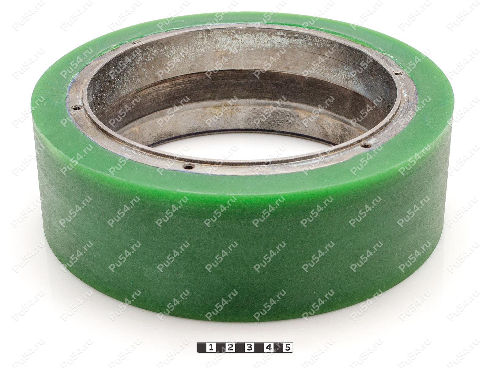 Колесо поломоечной машины D 250 x d 210 x H 80 (восстановление), Product Code 333-01-1036, Polyurethane, PU54/M80/зеленый, Image №1