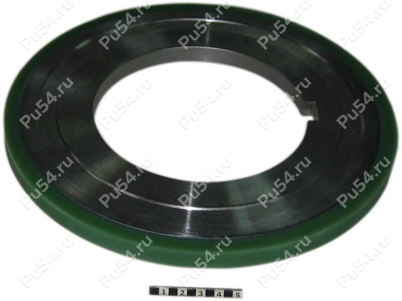 Bushing D 256 x d 235 x H 16,5 (restored), Product Code 333-01-783, Polyurethane, PU54/K80/dark green, Image №1