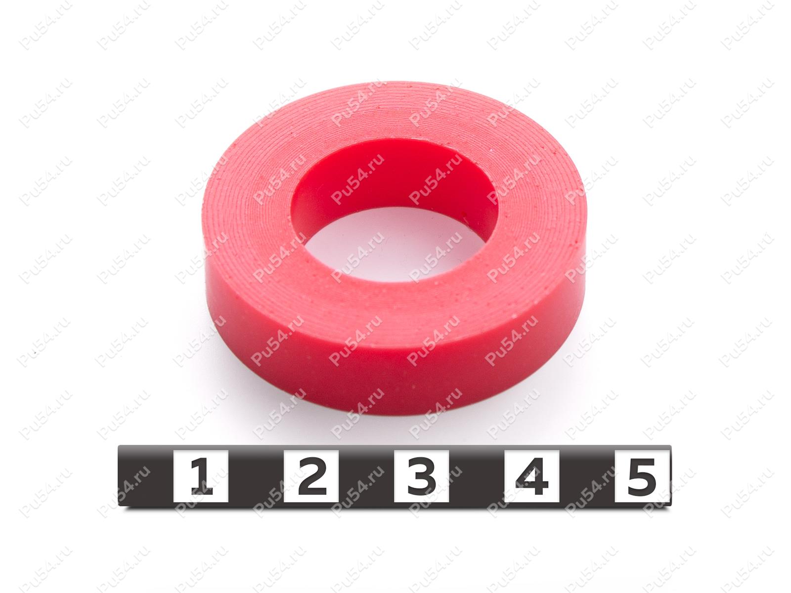 Кольцо прямоугольного D37 x d20 x H9, Product Code 33-01-1963, Polyurethane, PU54/K65/красный, Image №1