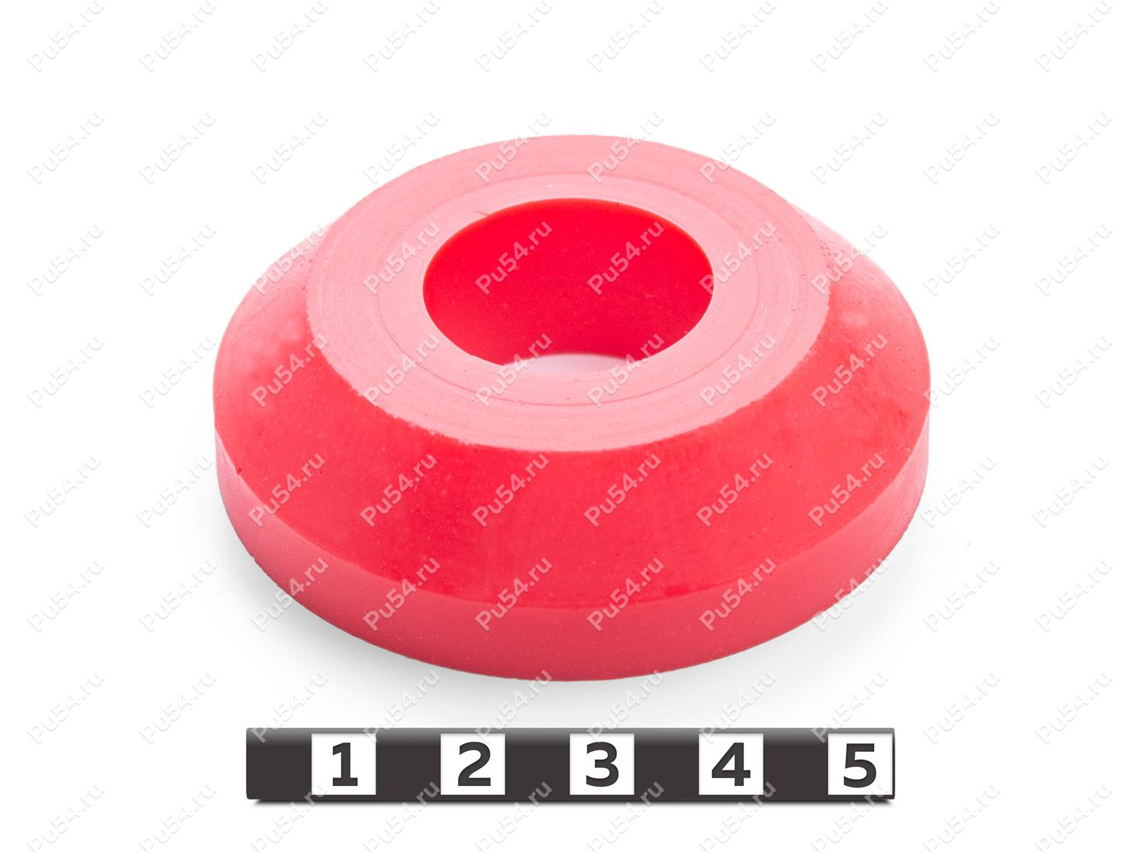 Втулка D60 x d24 x H17, Product Code 33-01-1964, Polyurethane, PU54/K65/красный, Image №1