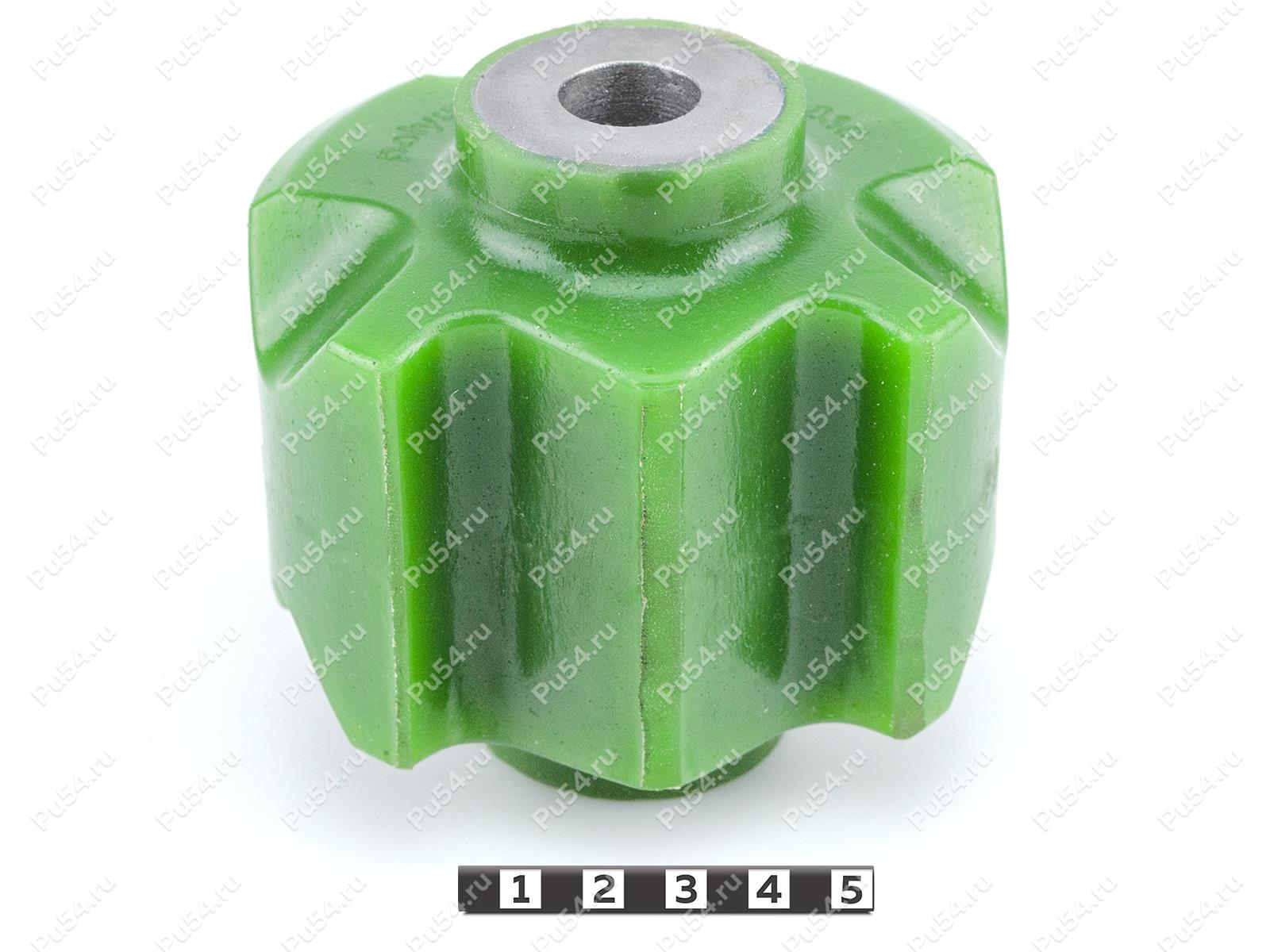 Сab cushion silent block, cartridge for bracket, Product Code 31-12-030, Polyurethane, PU54/M80/зеленый, Image №1