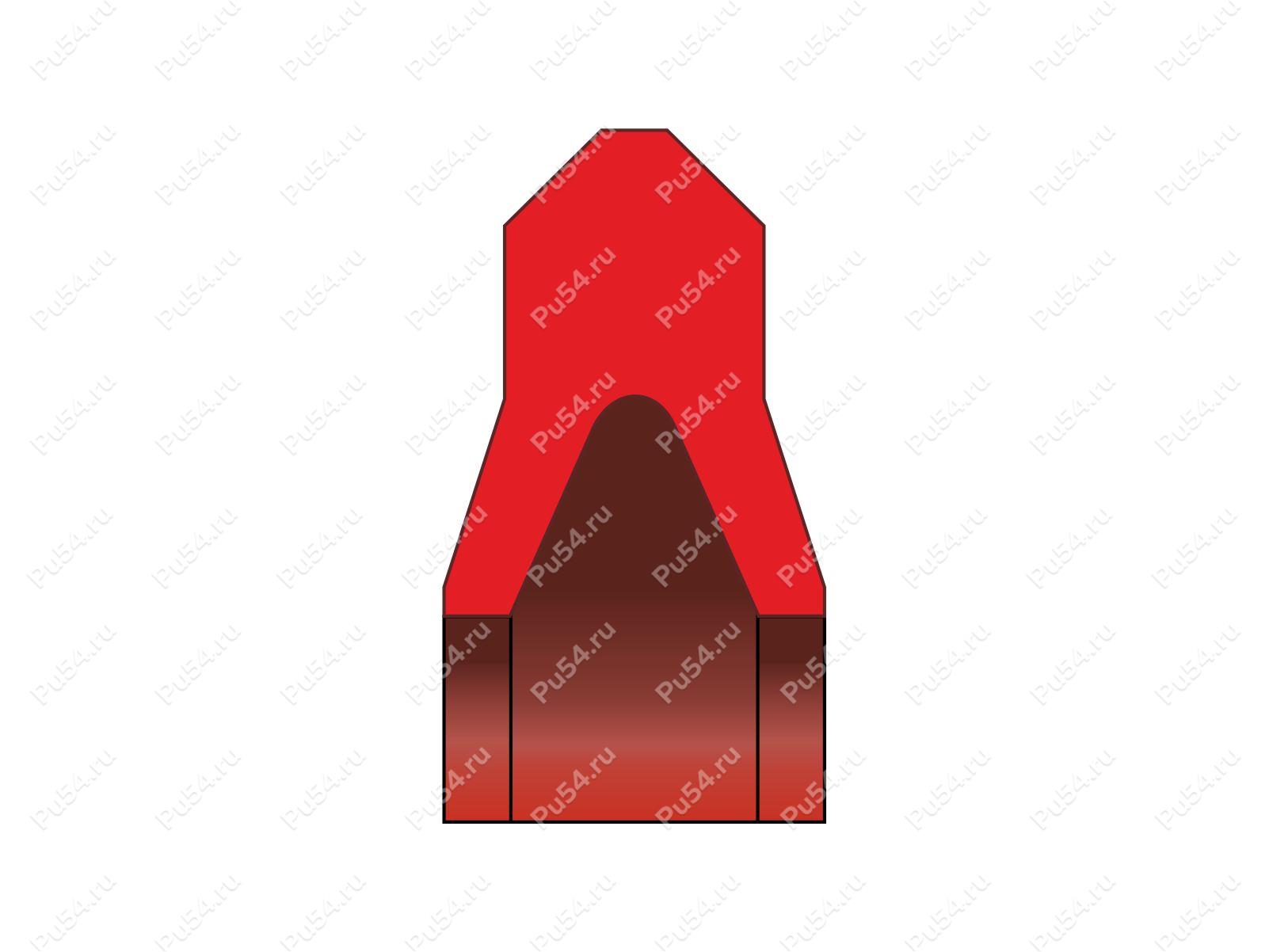 Уплотнение поршня 35x22.5x3 аналог K65-035 KASTAS KA35 N 890/35 K-ring KNORR, Product Code 70-08-967004, Polyurethane, PU54/M92/красный, Image №1