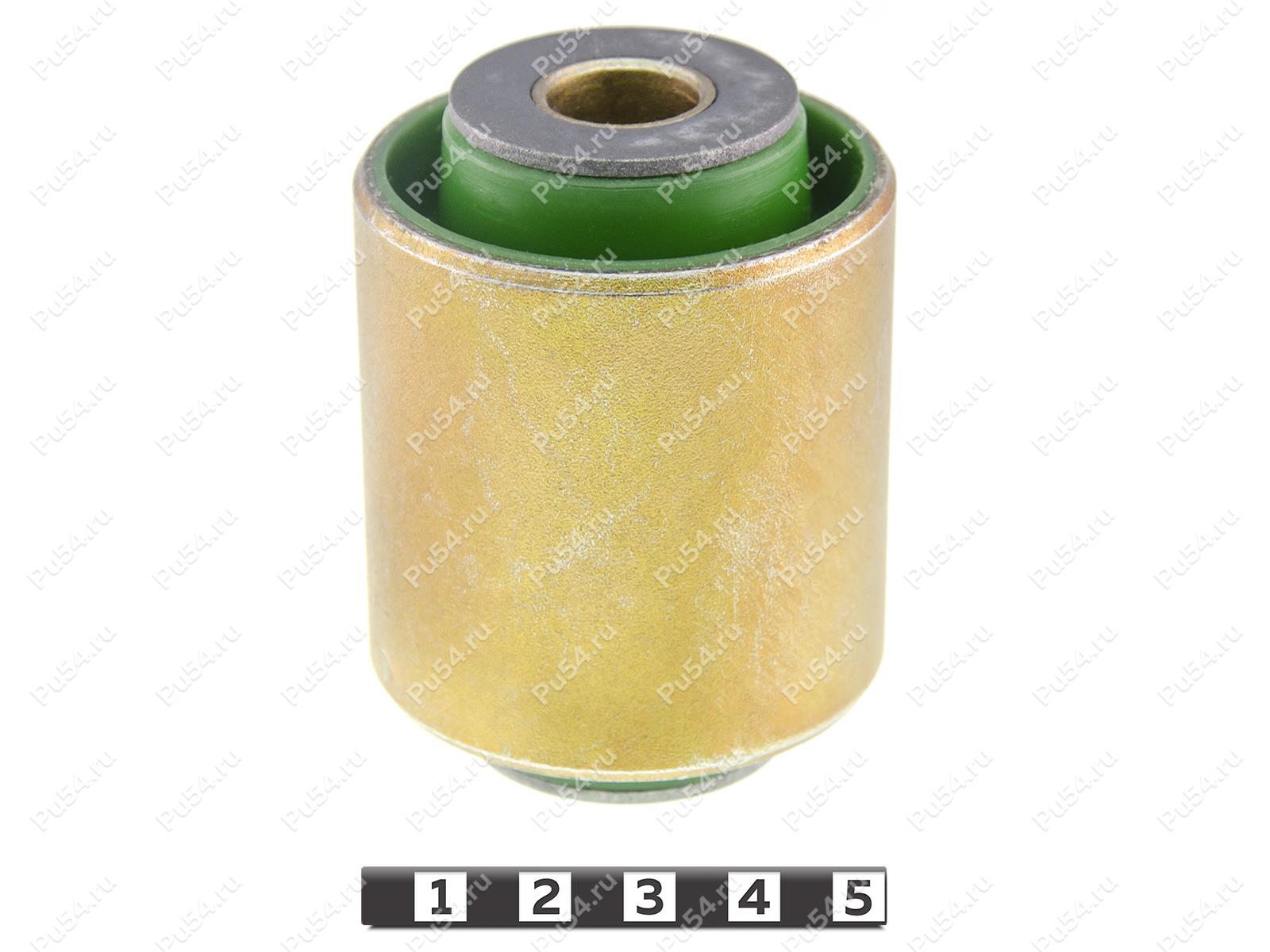 Lower control arm silent block, rear suspension, Product Code 40-06-0011, Polyurethane, PU54/M80/зеленый, Image №1